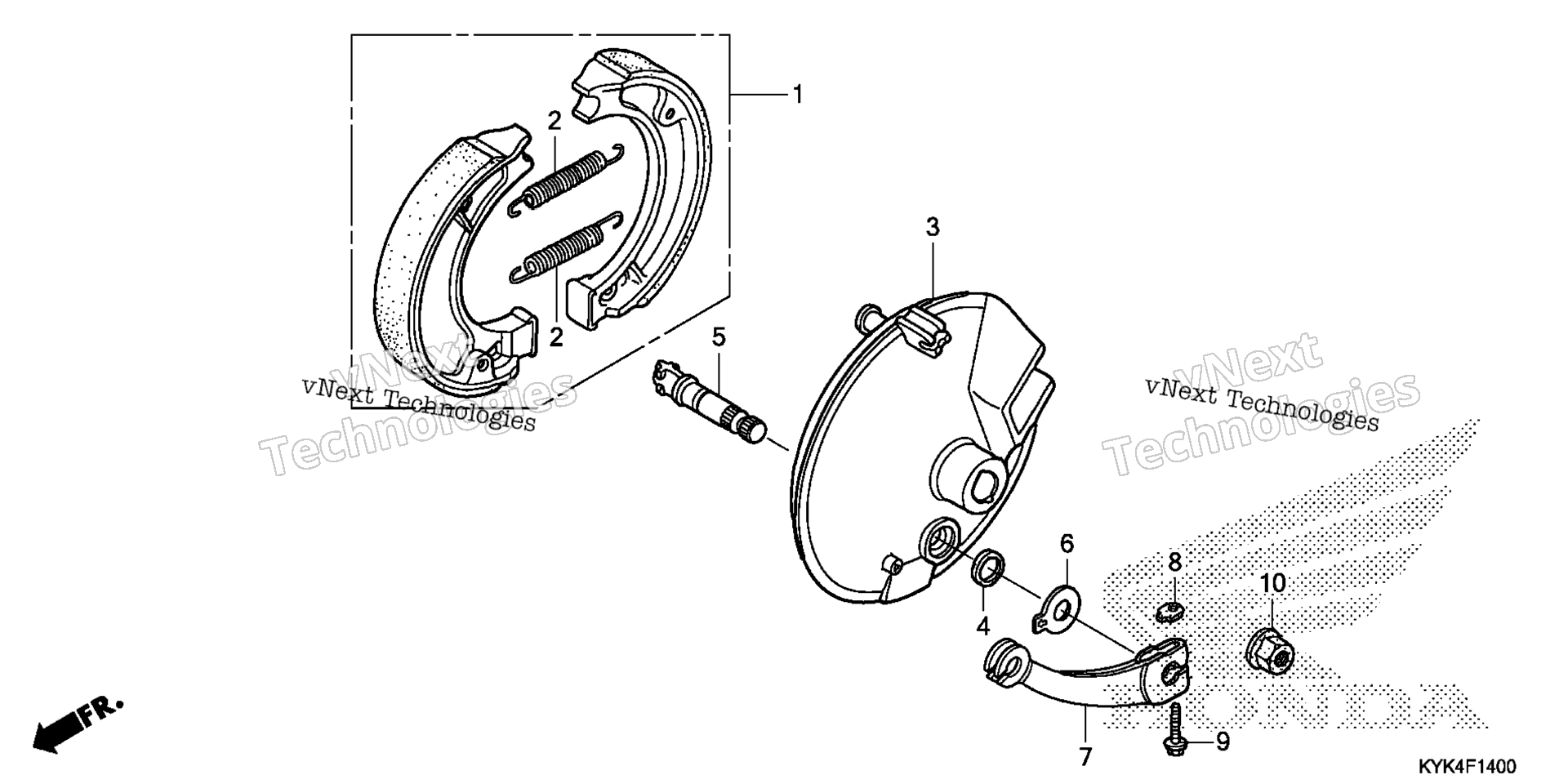 Передняя часть BRAKE PANEL