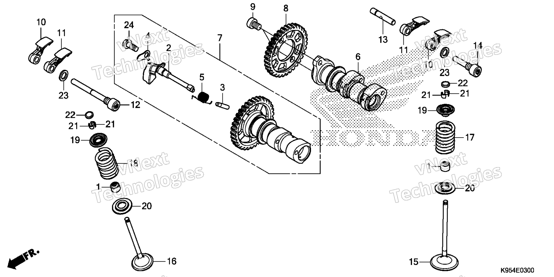 CAMSHAFT / клапан