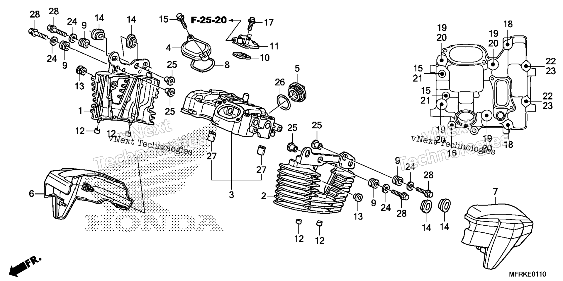 Задняя часть CYLINDER HEAD COVER