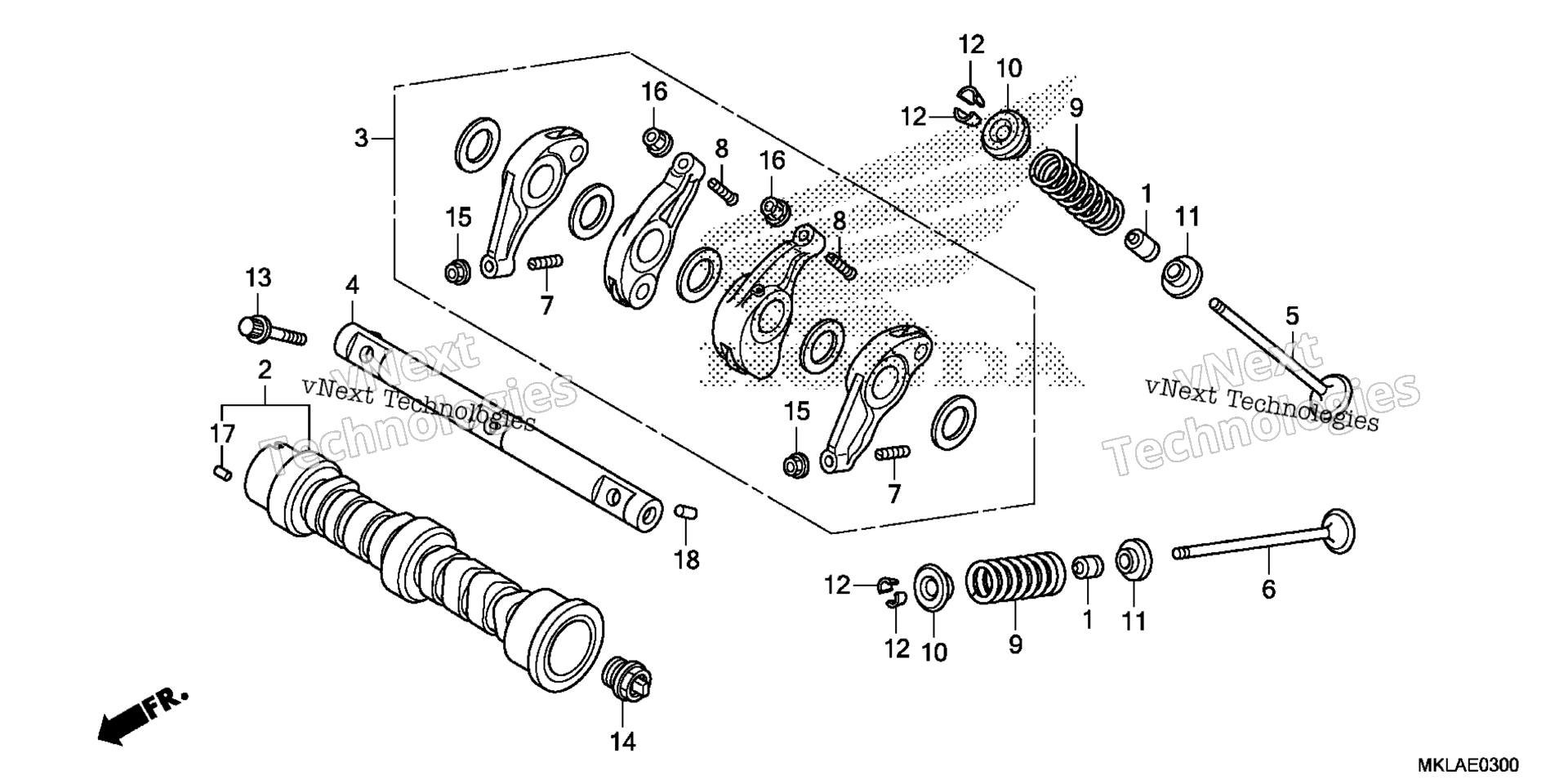 CAMSHAFT / клапан