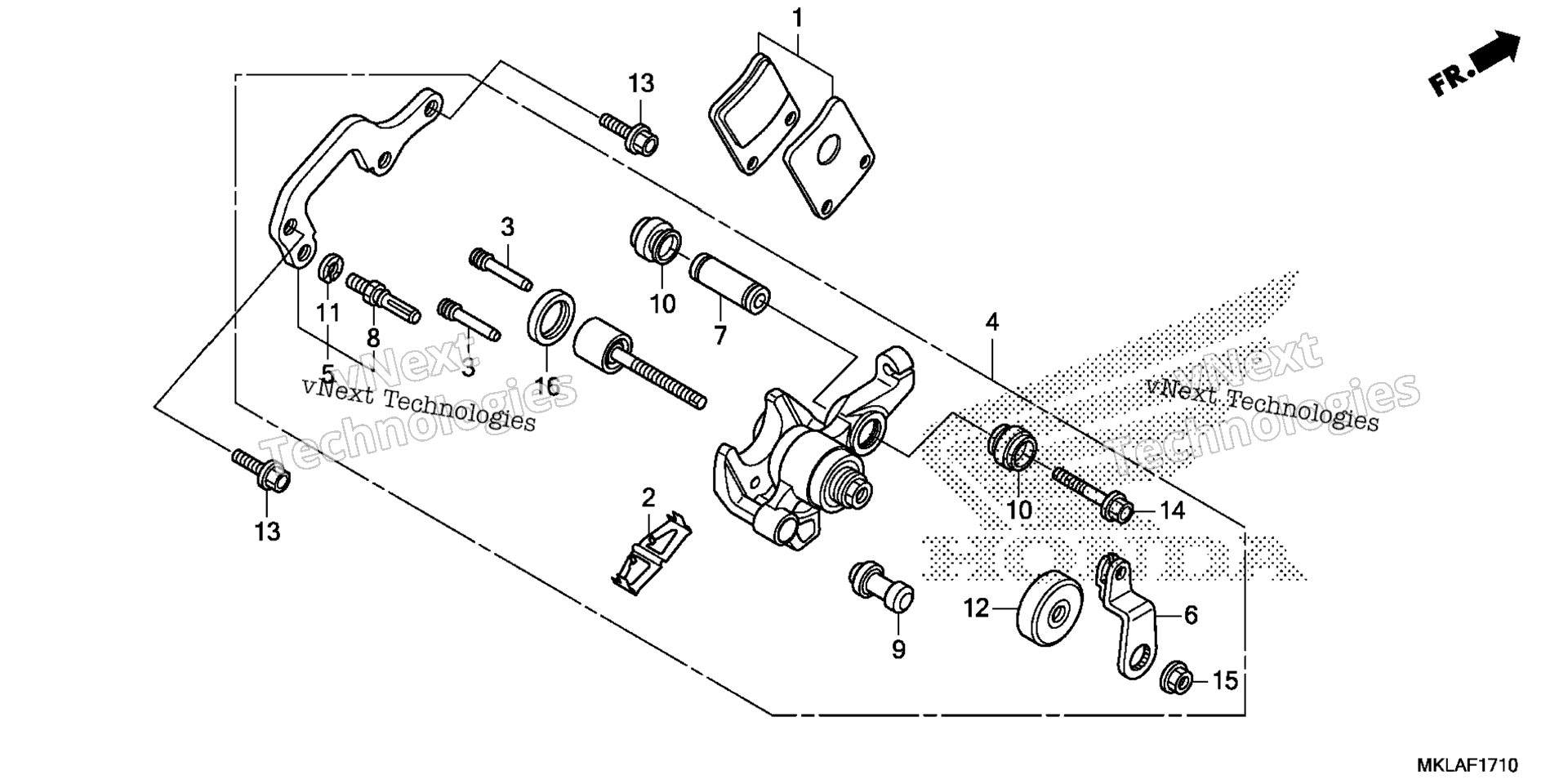 PARKING тормоз CALIPER
