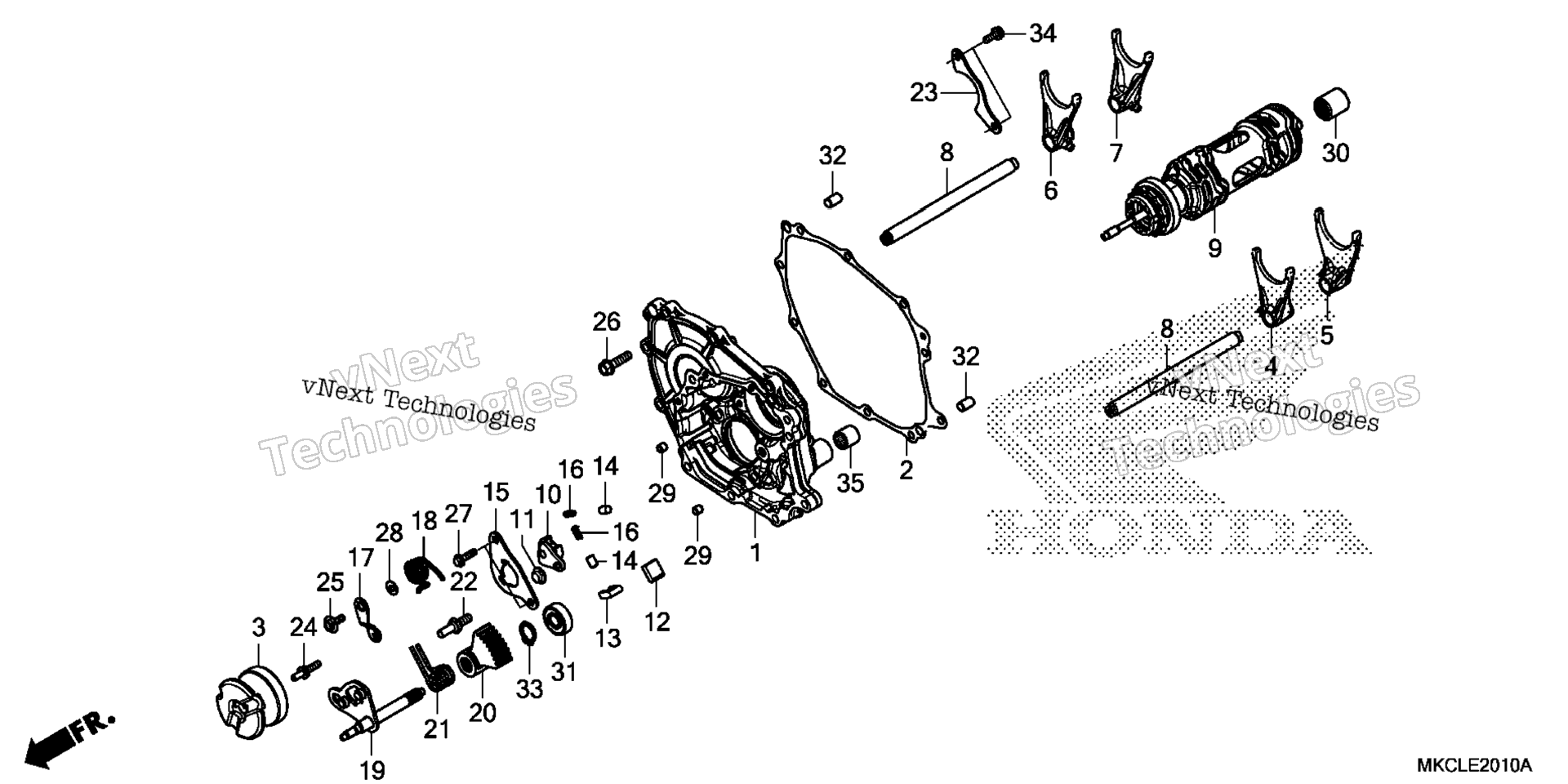 SHIFT DRUM / SHIFT вилка (DCT)