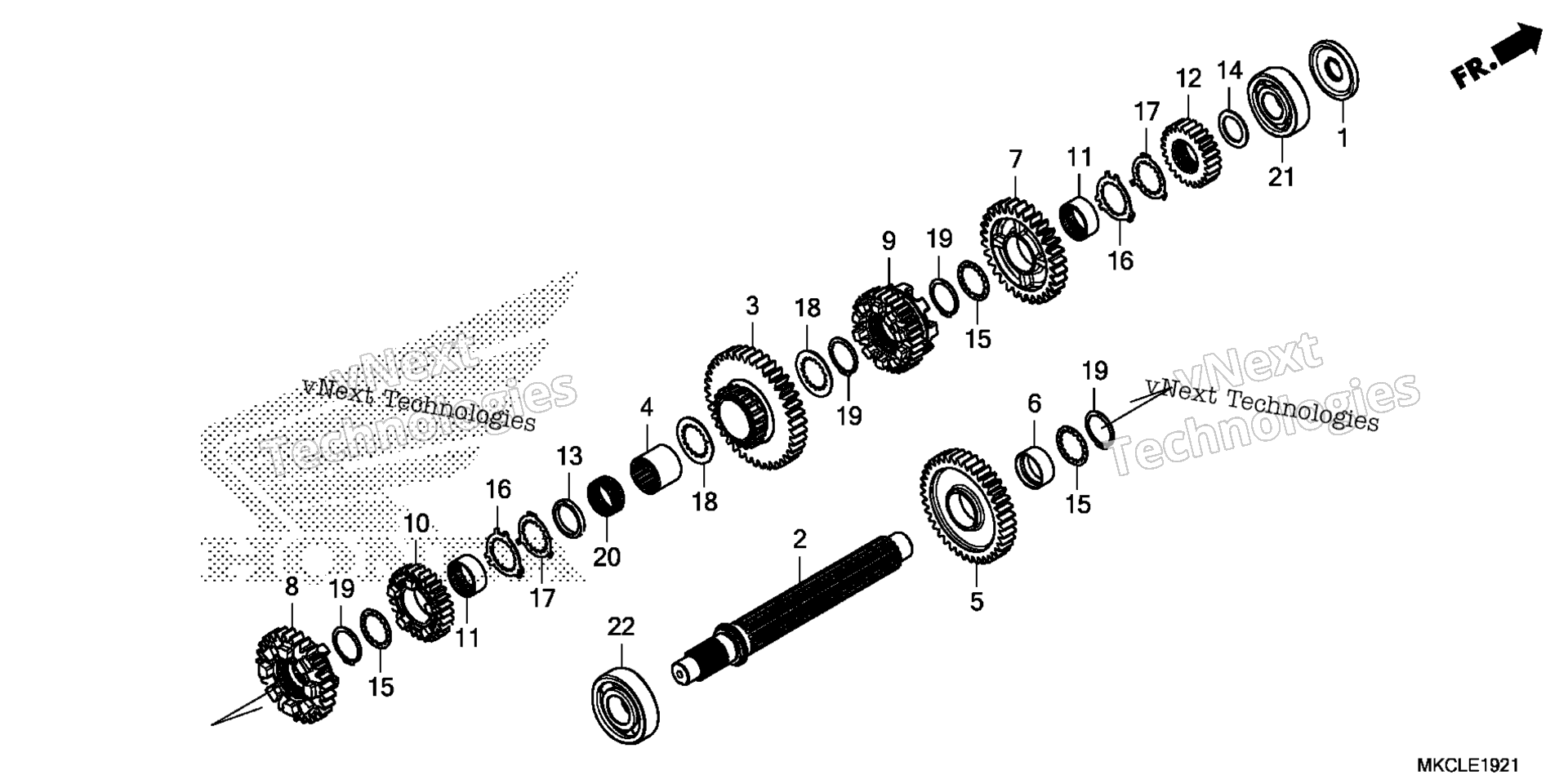 Трансмиссия (COUNTERSHAFT) (DCT)
