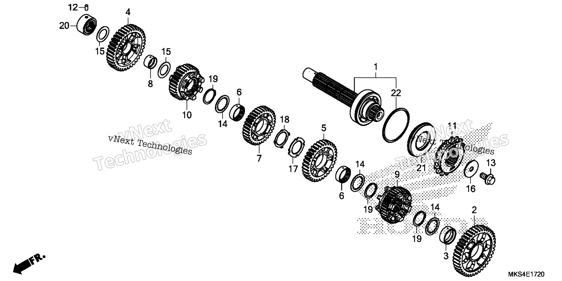 Трансмиссия (COUNTERSHAFT)
