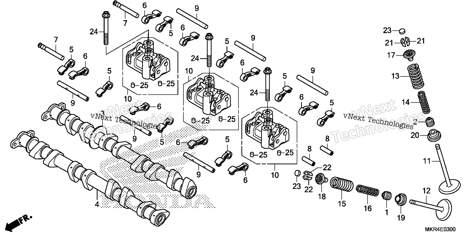 CAMSHAFT / клапан