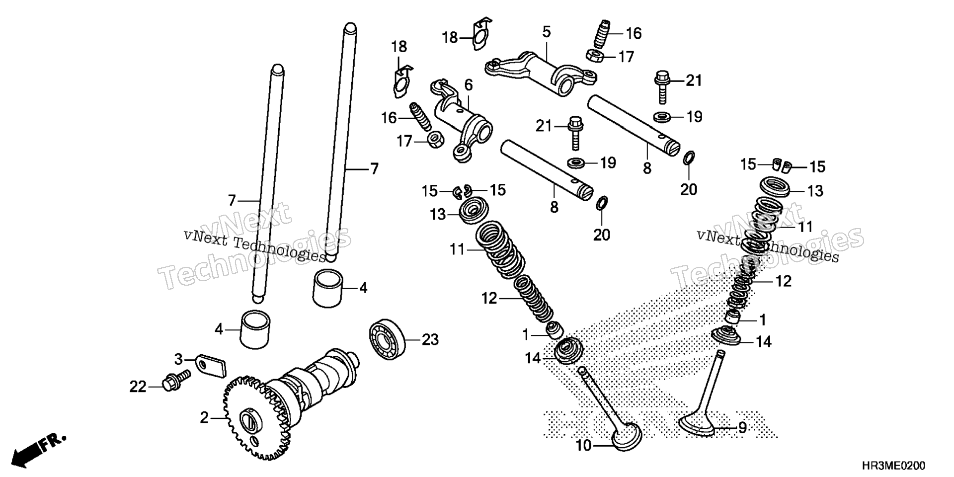CAMSHAFT / клапан