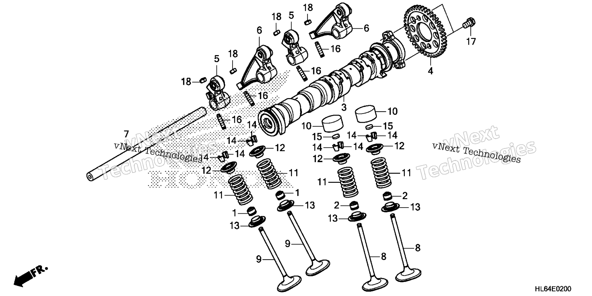 CAMSHAFT / клапан