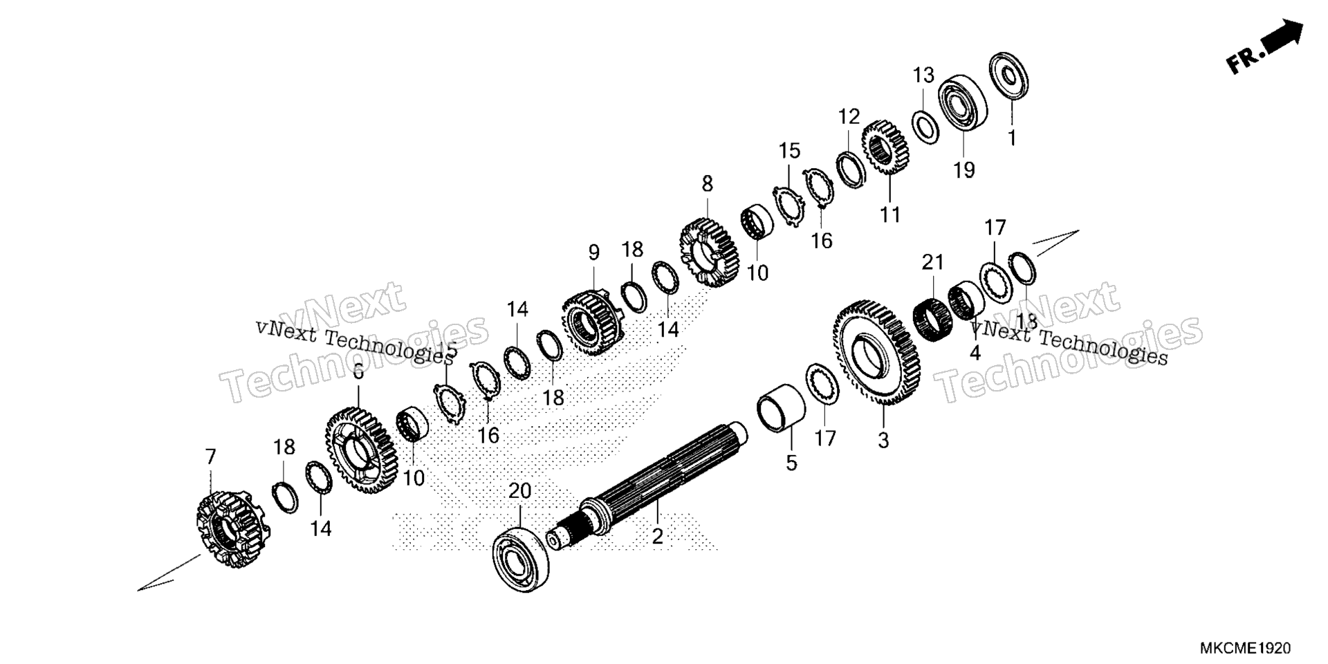 Трансмиссия (COUNTERSHAFT)