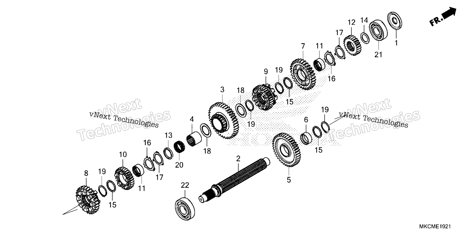 Трансмиссия (COUNTERSHAFT) (DCT)