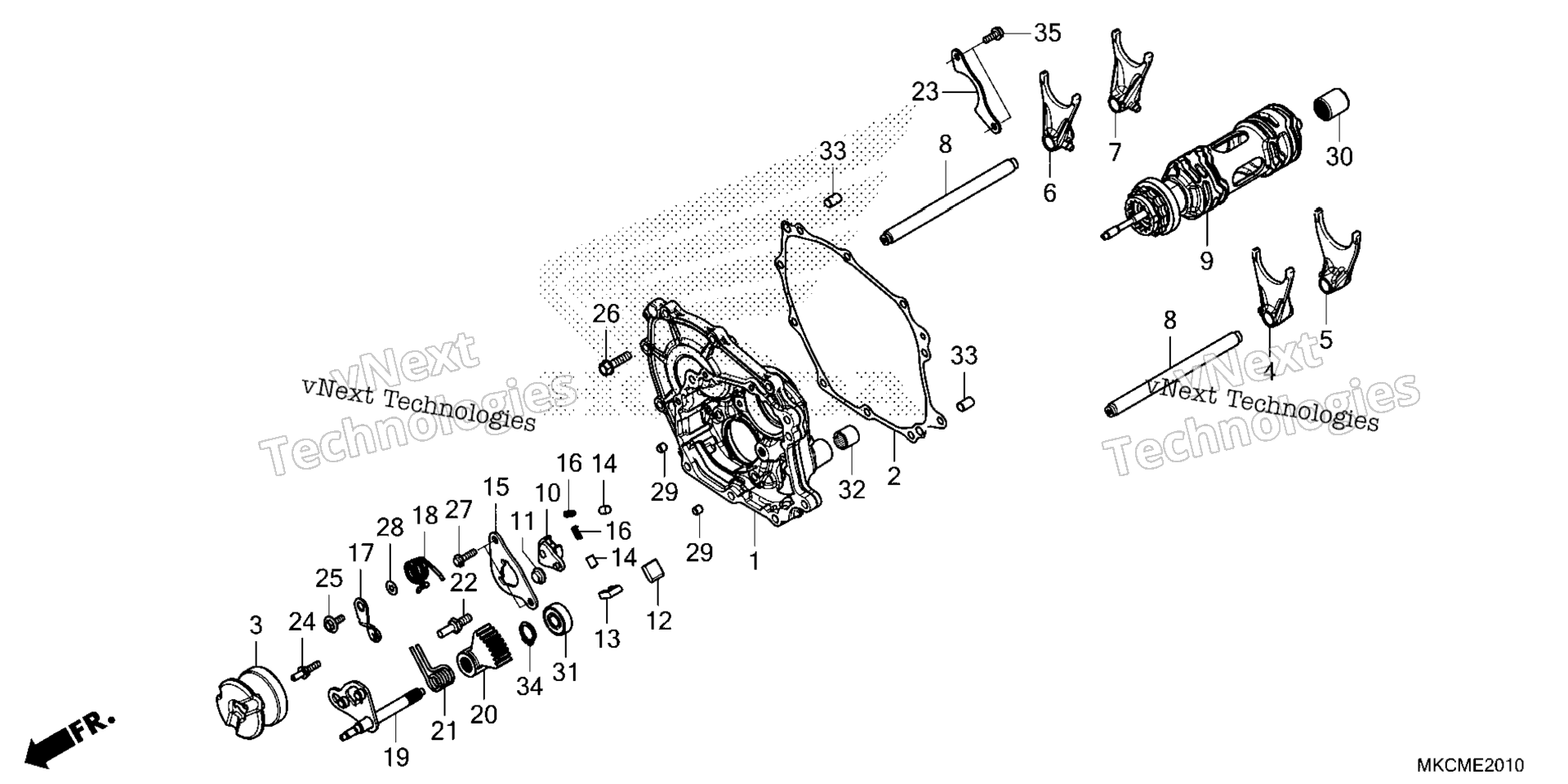 SHIFT DRUM / SHIFT вилка (DCT)