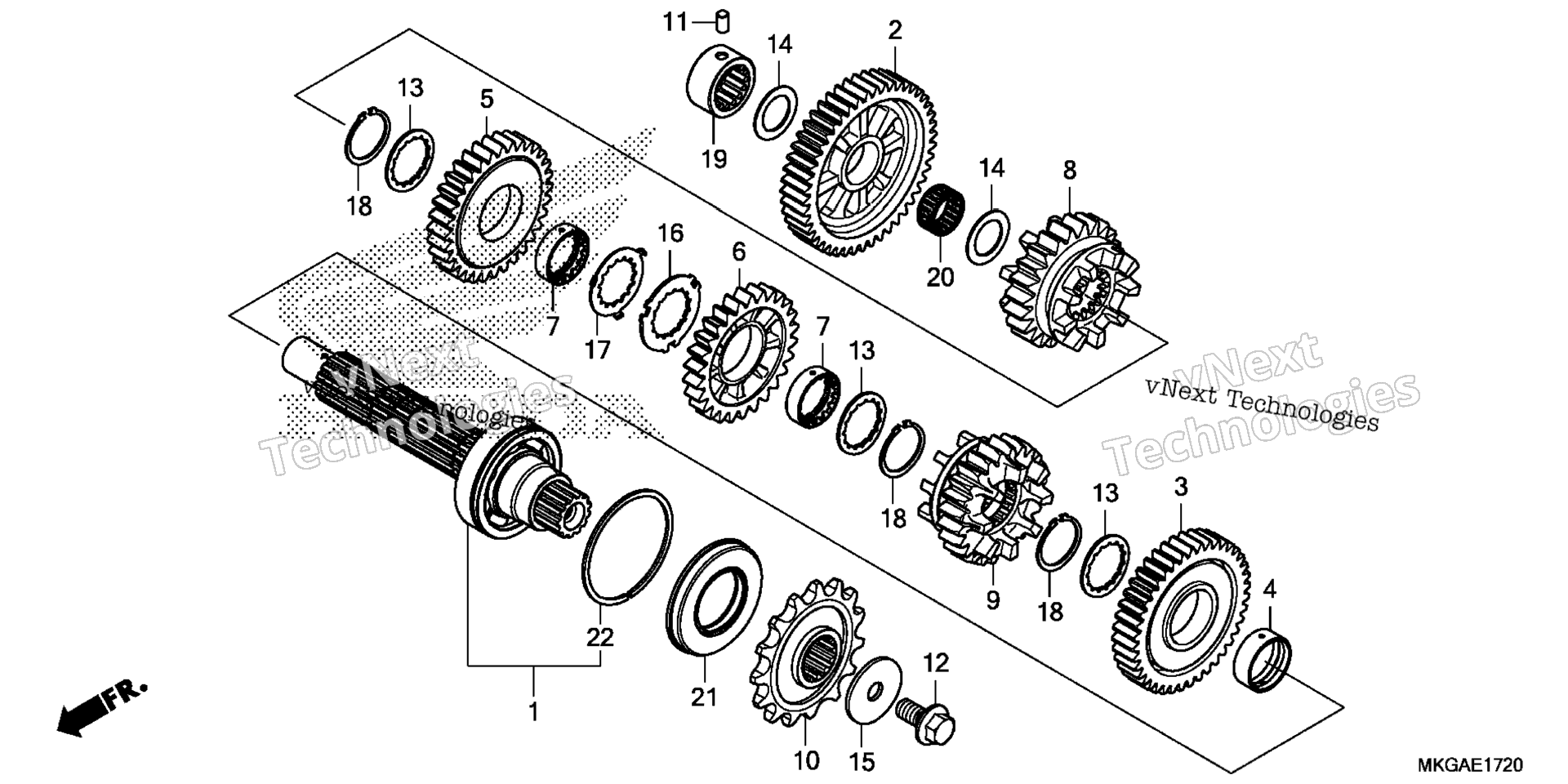 Трансмиссия (COUNTERSHAFT)