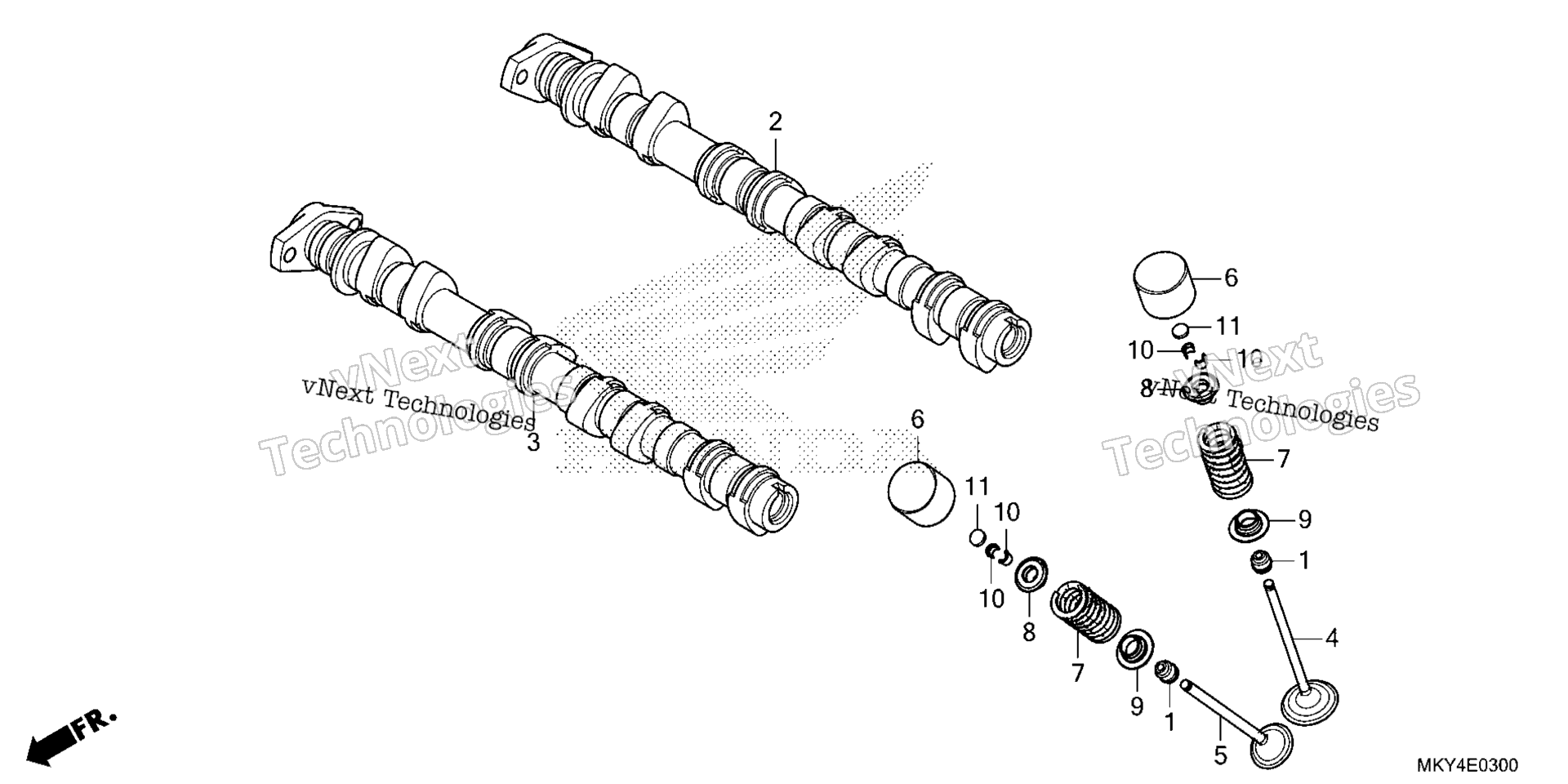CAMSHAFT / клапан