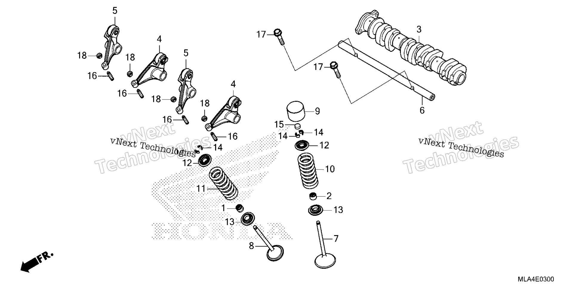 CAMSHAFT / клапан