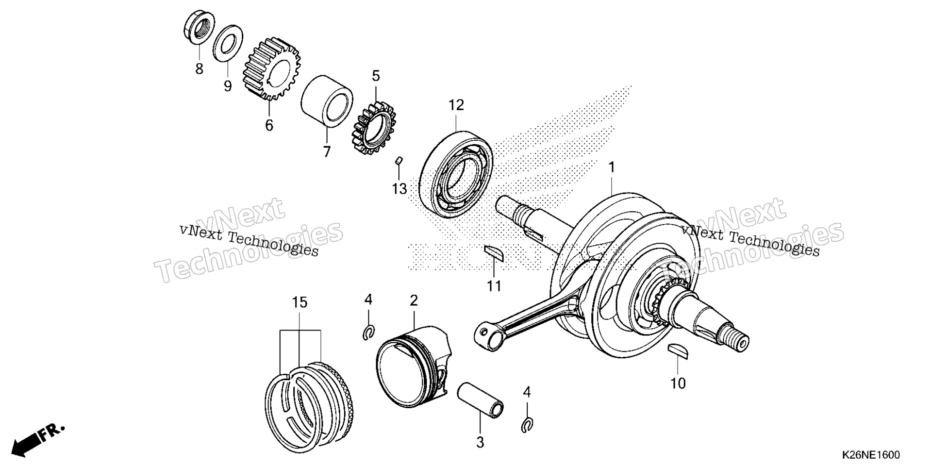 Коленчатый вал / PISTON