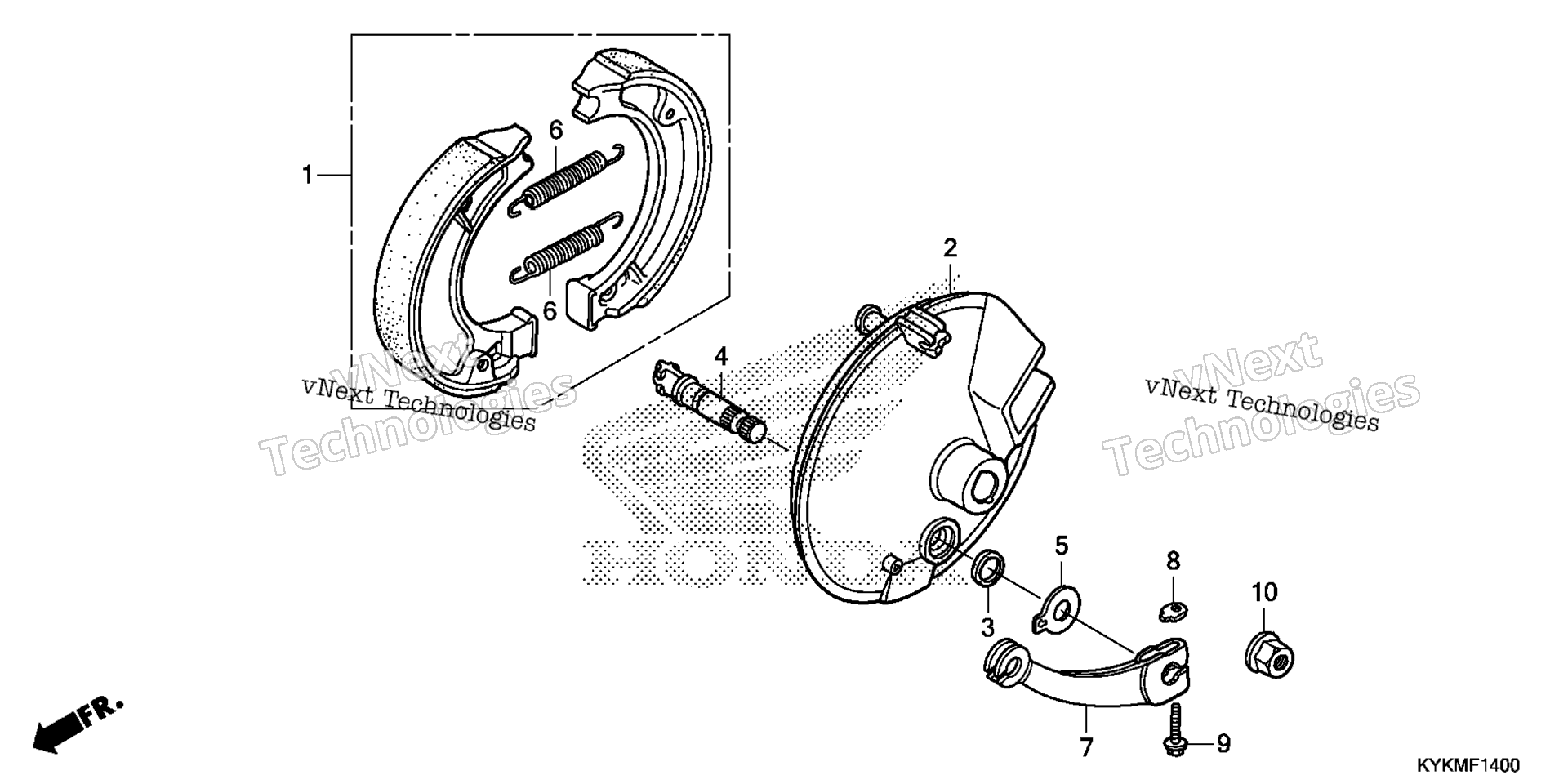 Передняя часть BRAKE PANEL