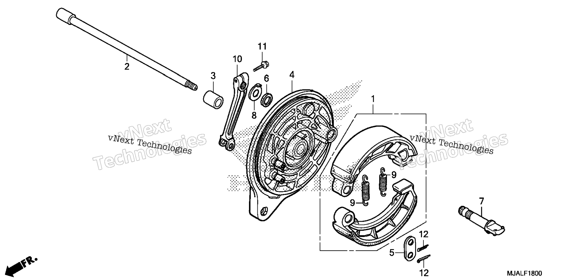 Задняя часть BRAKE PANEL