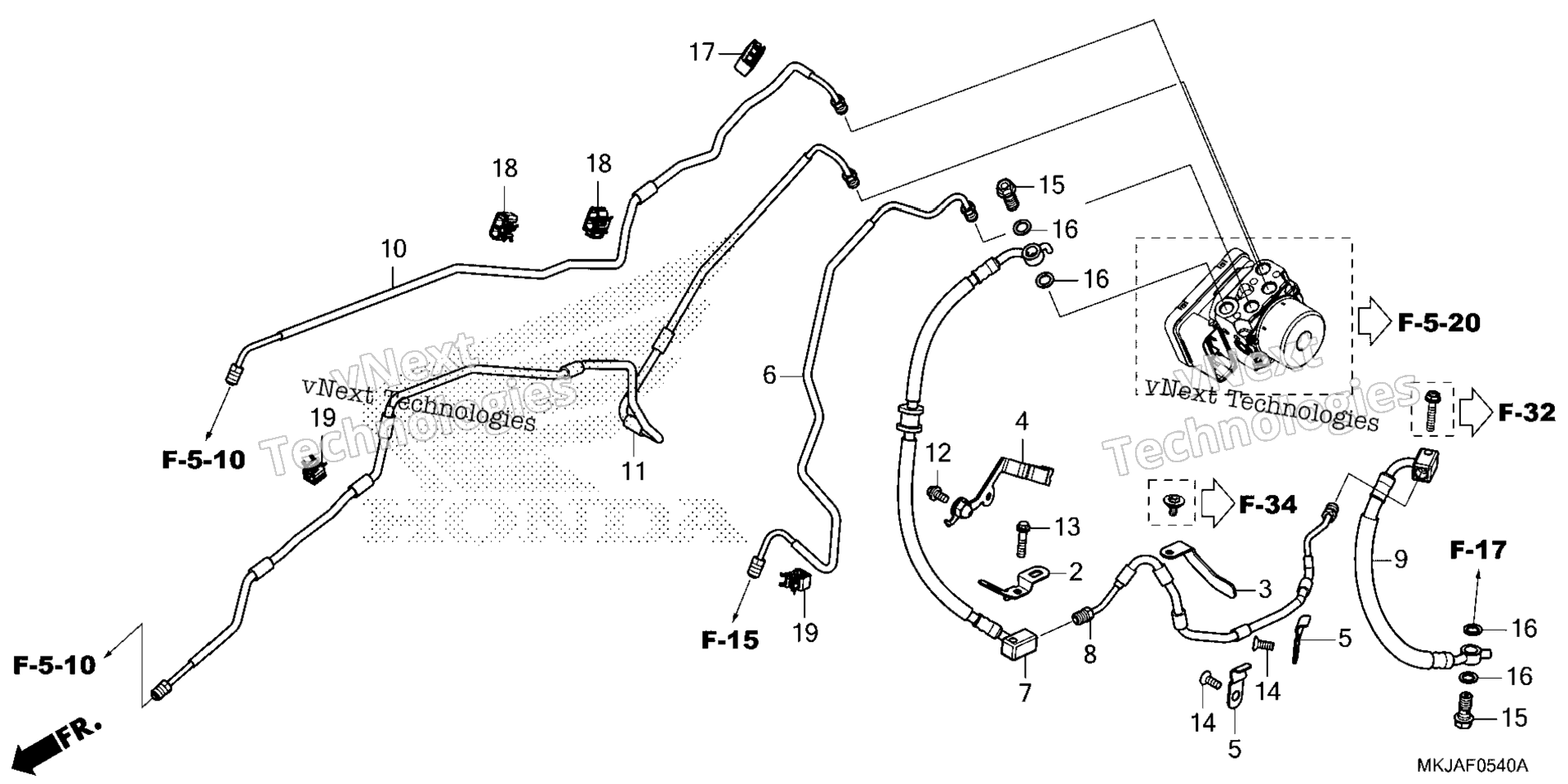 Тормоз PIPE / BRAKE HOSE