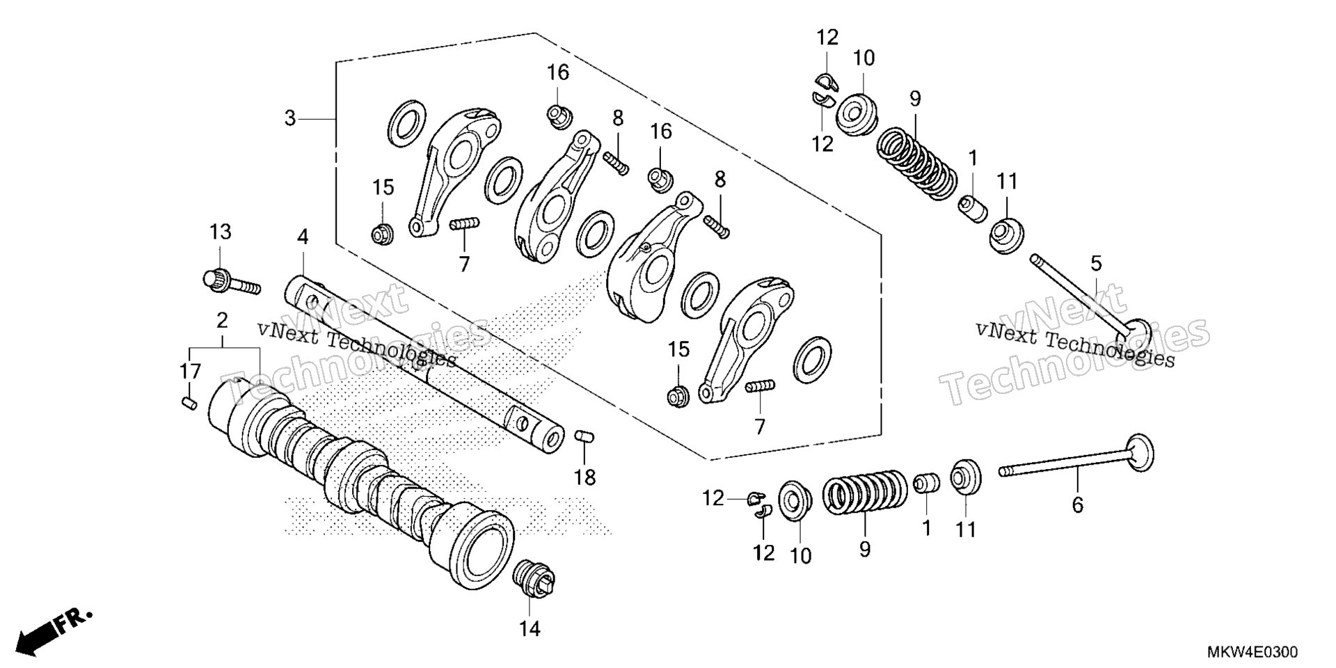 CAMSHAFT / клапан