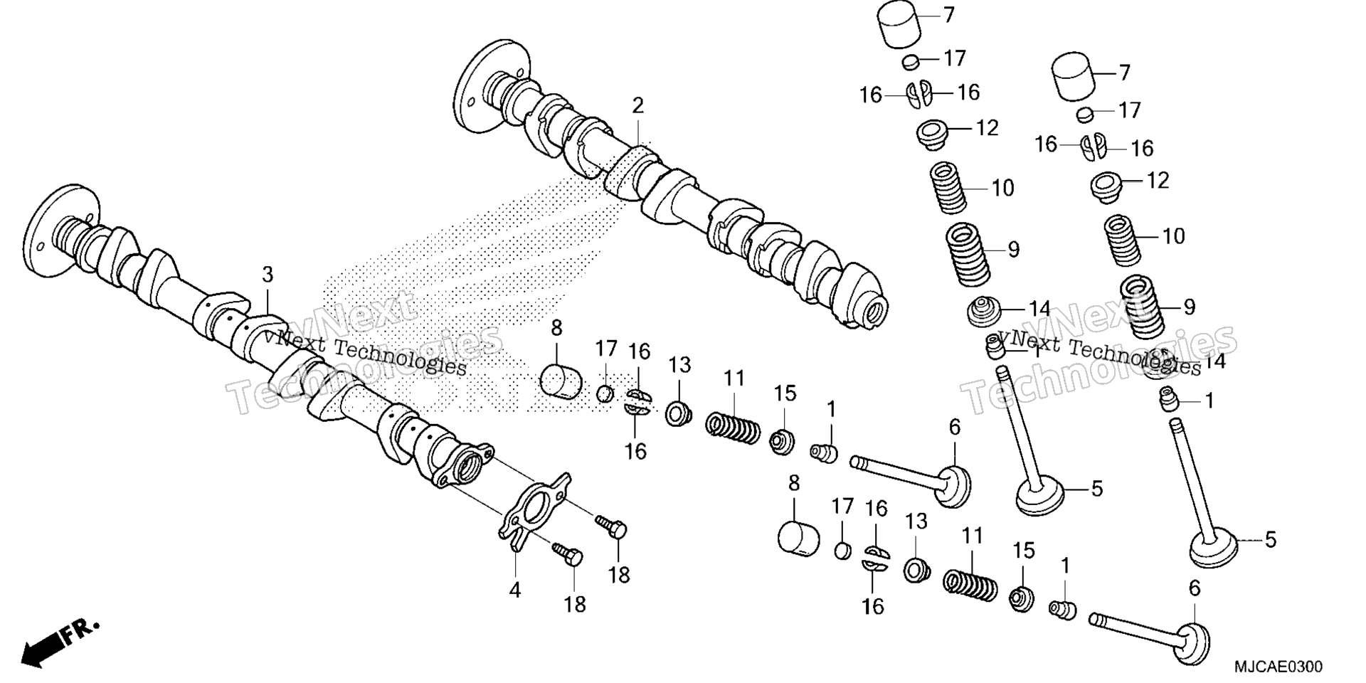 CAMSHAFT / клапан