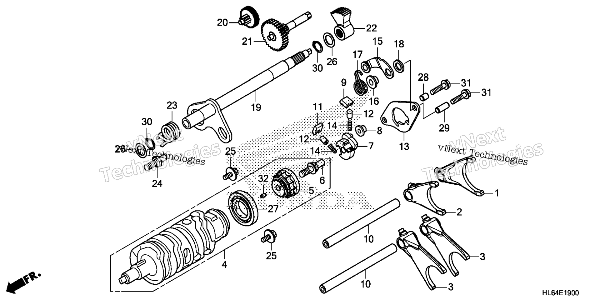 GEARSHIFT вилка (1)