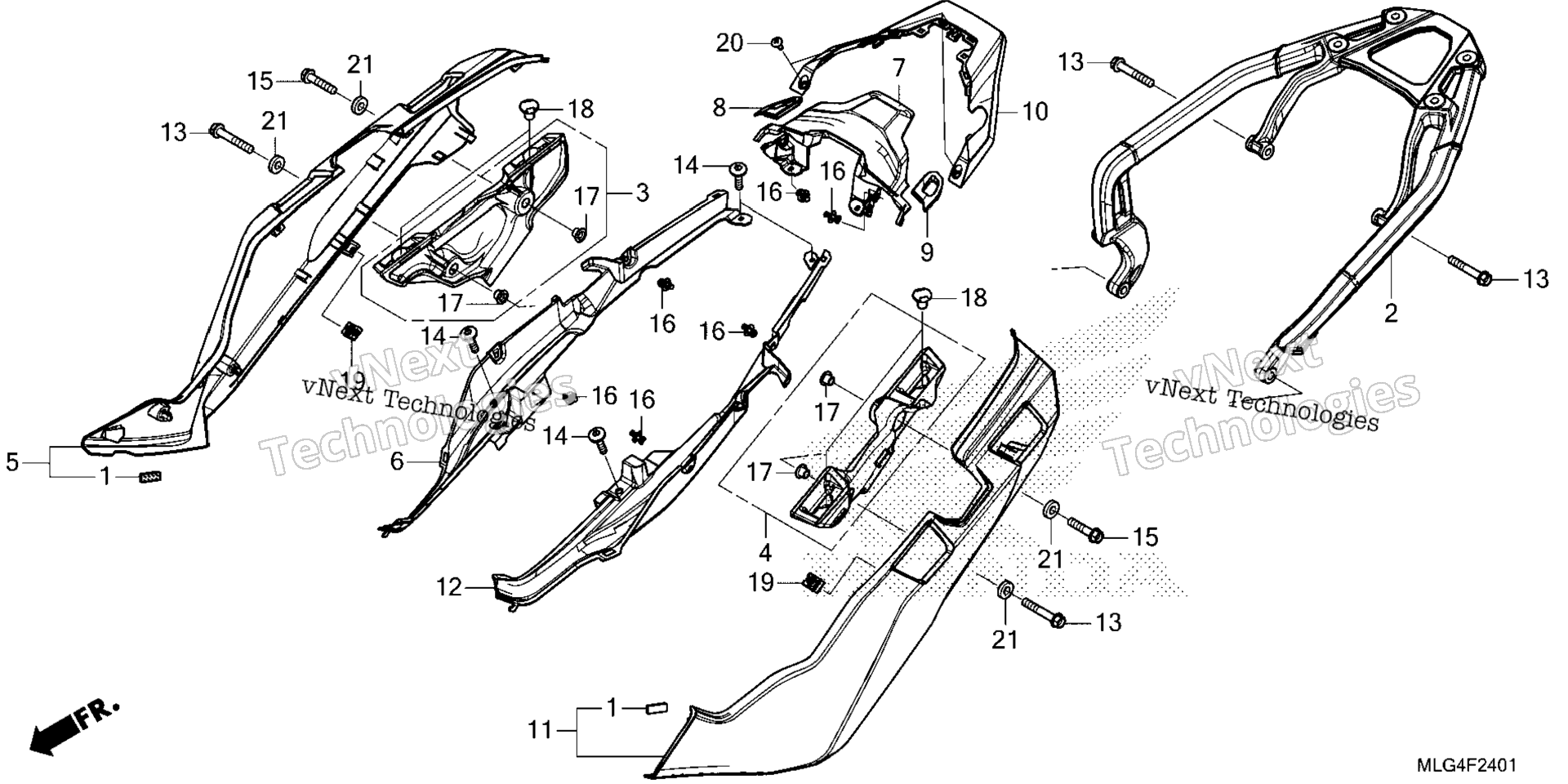Боковая крышка / REAR CARRIER (2)