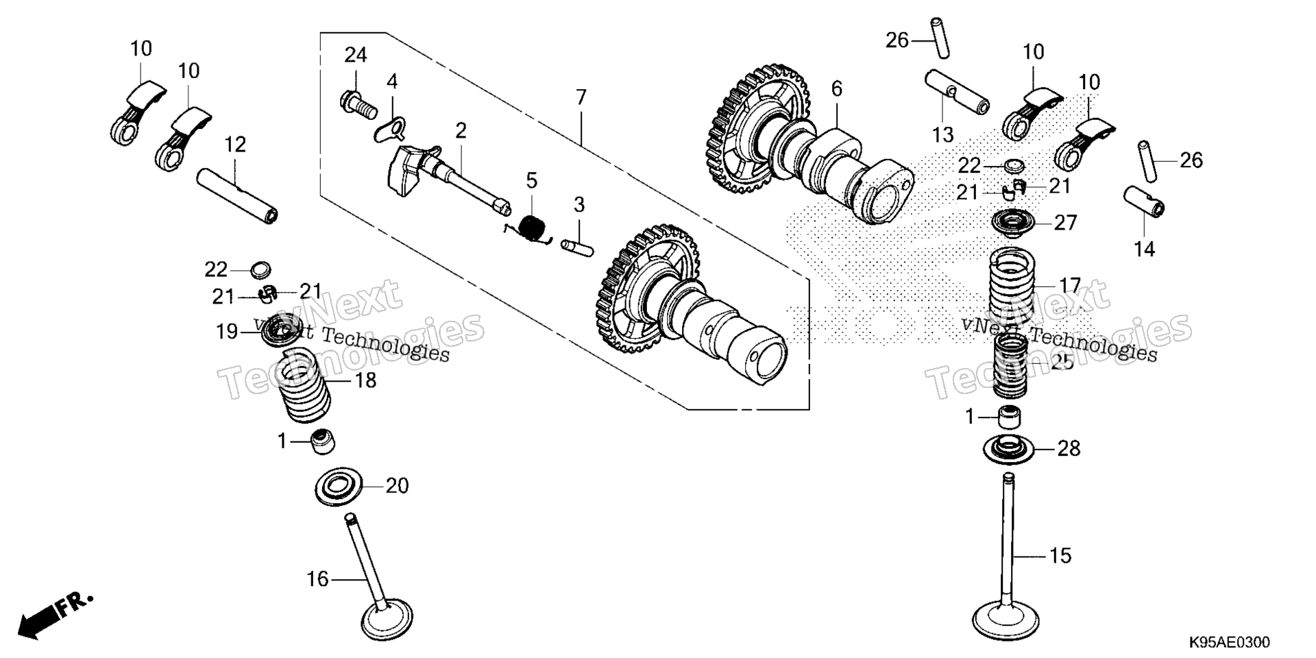 CAMSHAFT / клапан