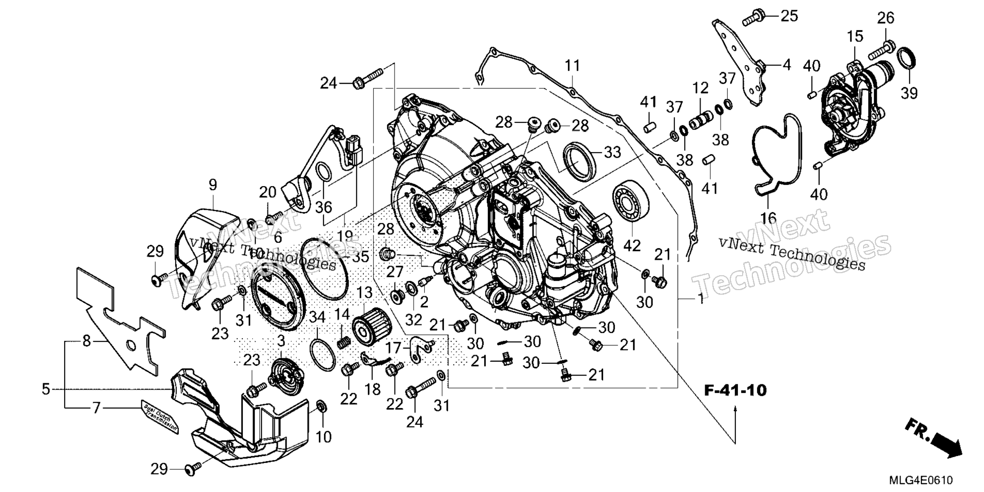 RIGHT CRANKCASE крышка (2)