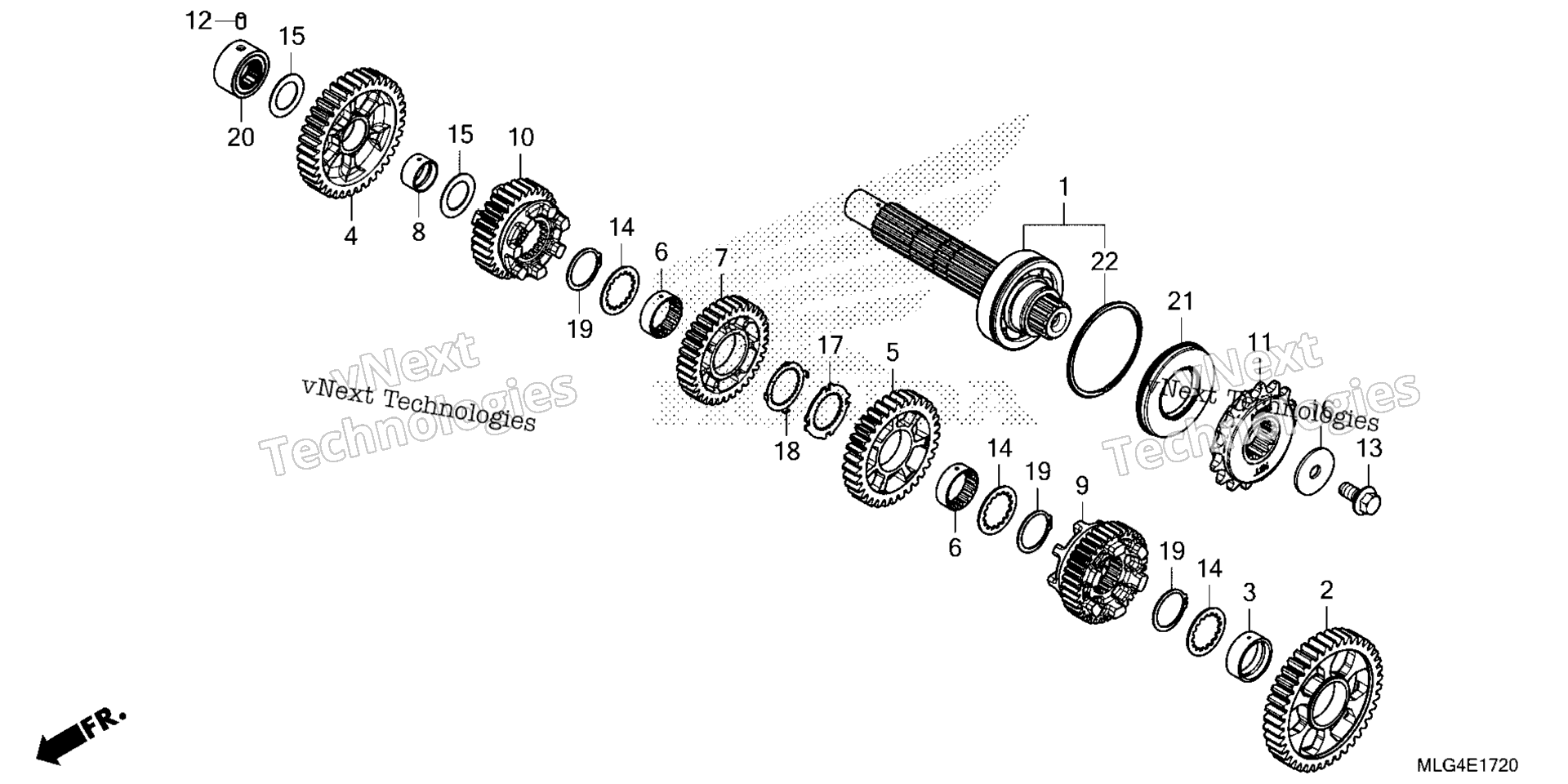 Трансмиссия (COUNTERSHAFT) (DCT)