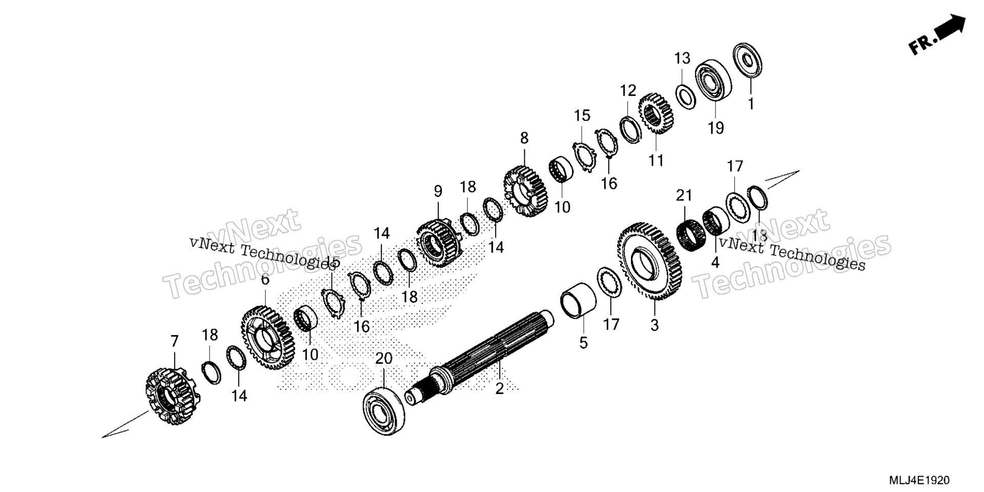 Трансмиссия (COUNTERSHAFT)