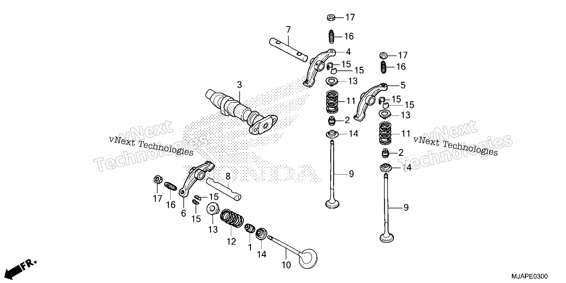 CAMSHAFT / клапан (FR.)