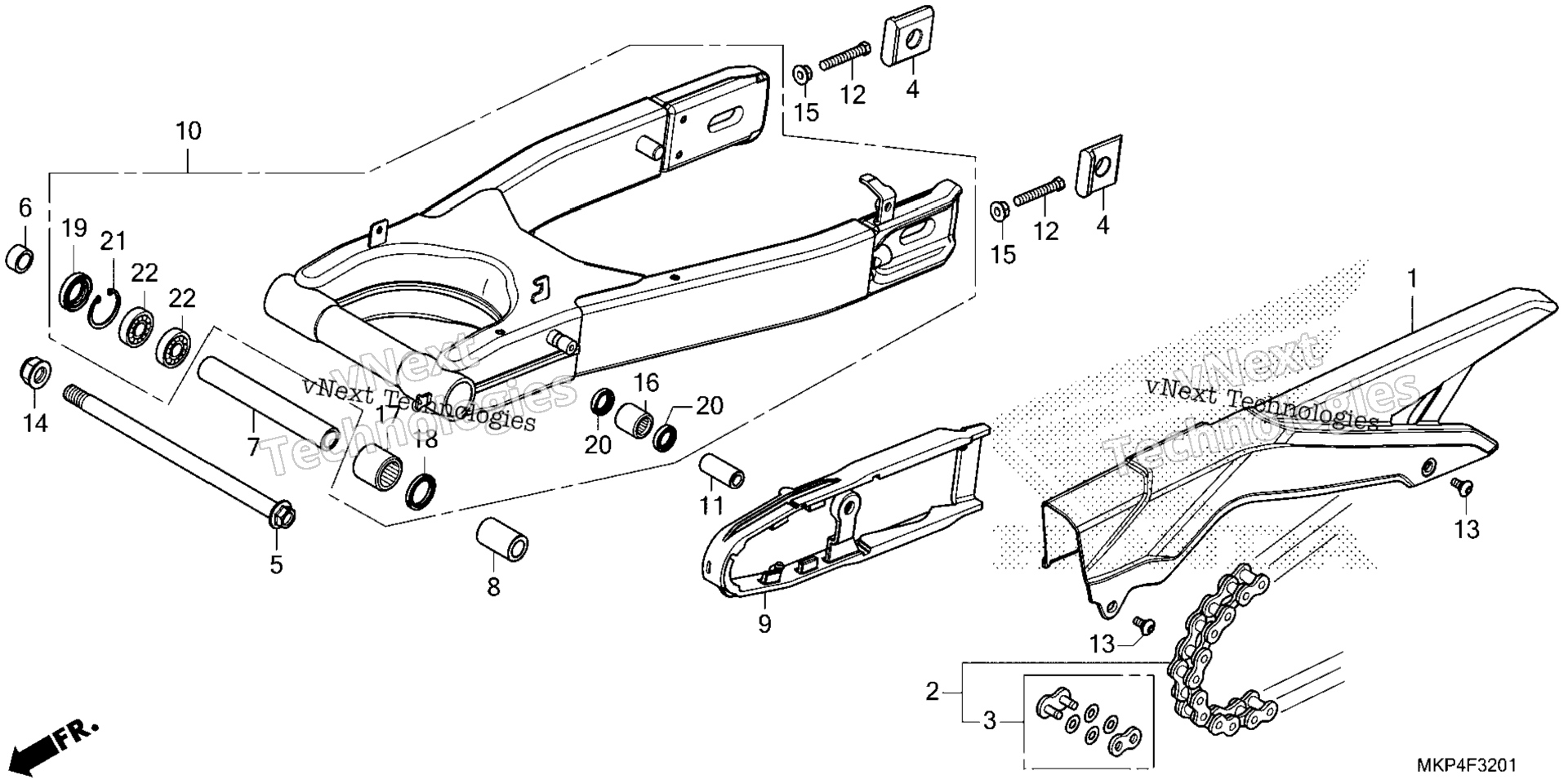 SWINGARM (CB500XA'22 / '23)