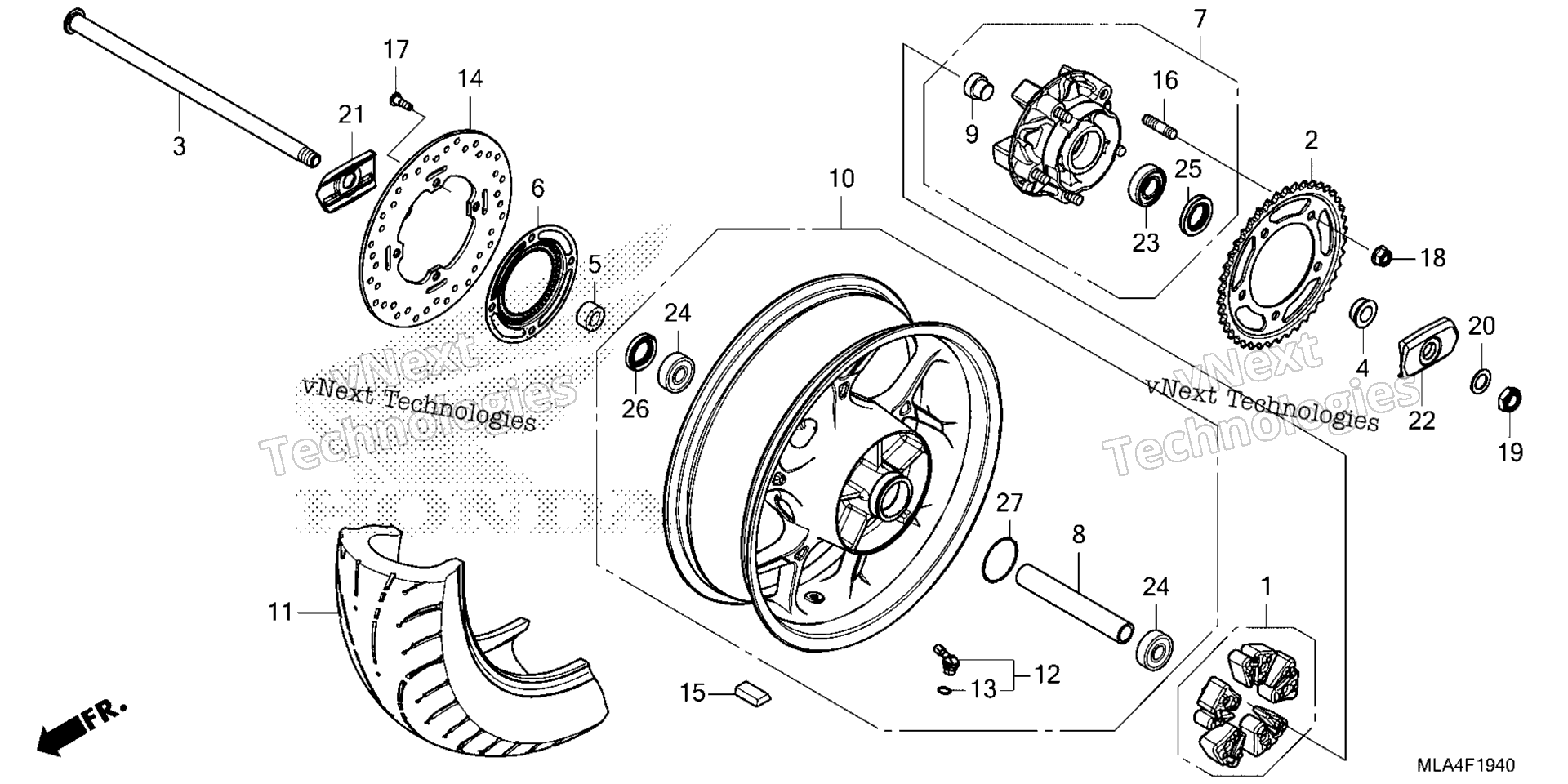 Заднее колесо