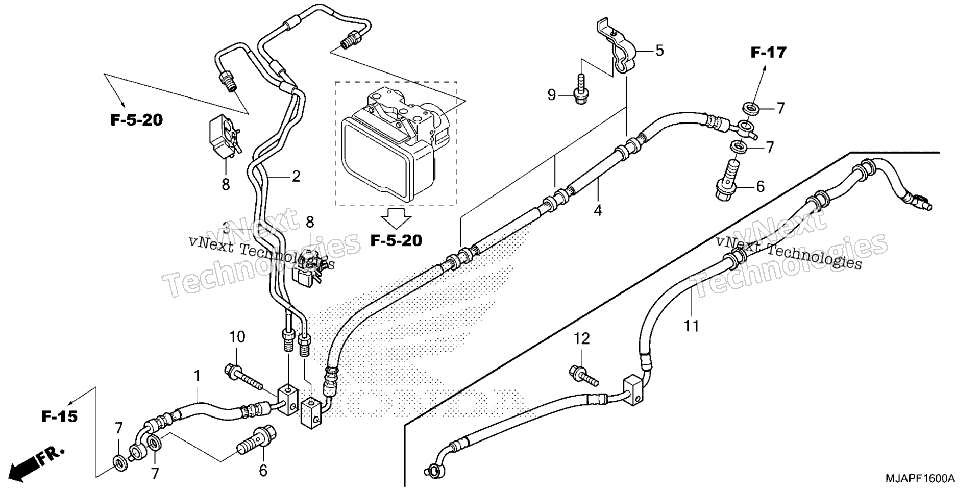 Задняя часть BRAKE HOSE