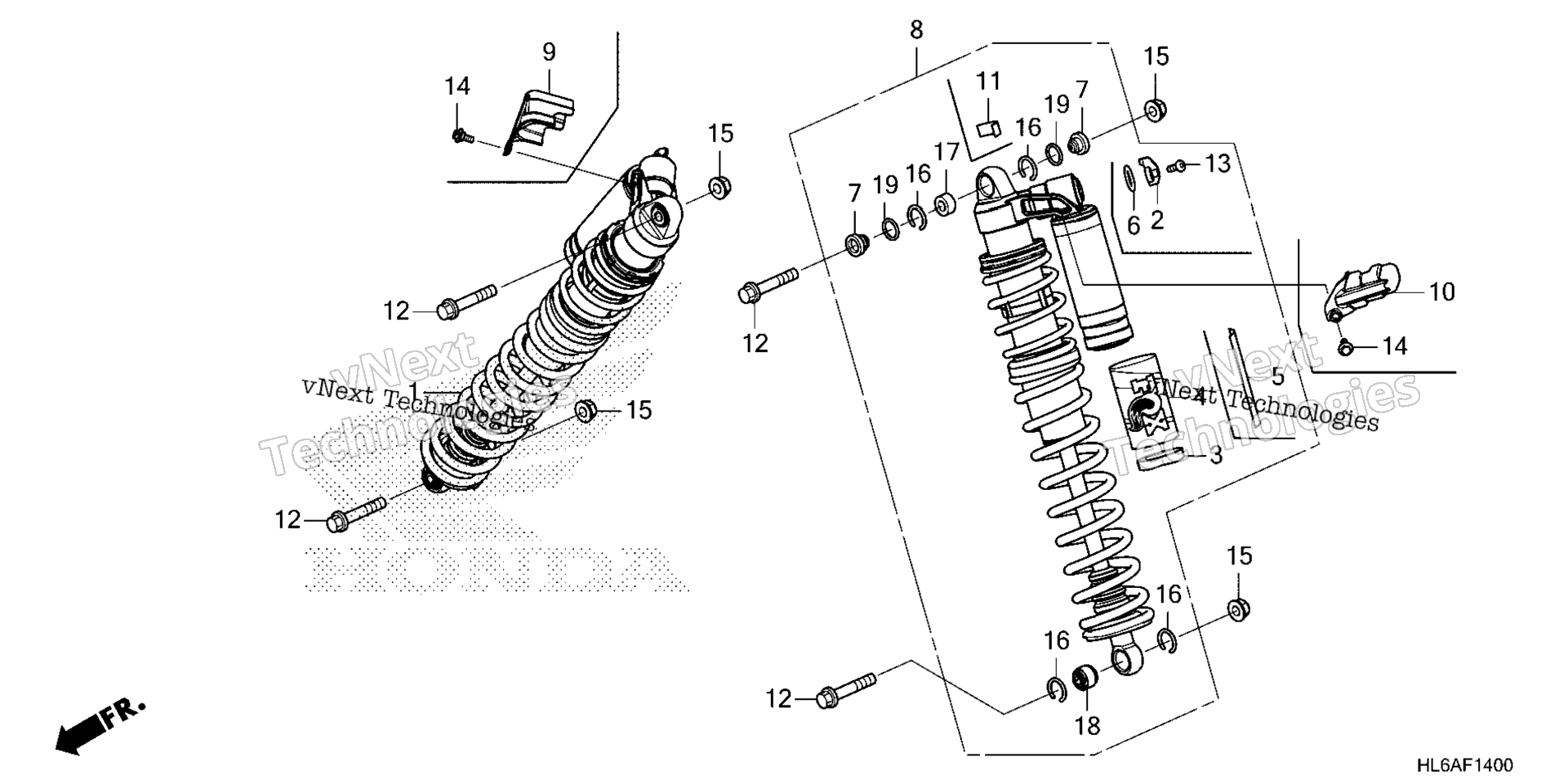 Передняя часть CUSHION (SXS1000S2R)