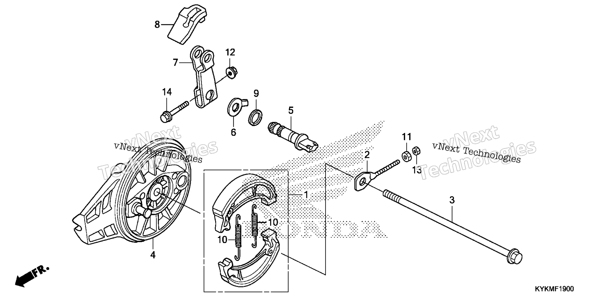 Задняя часть BRAKE PANEL