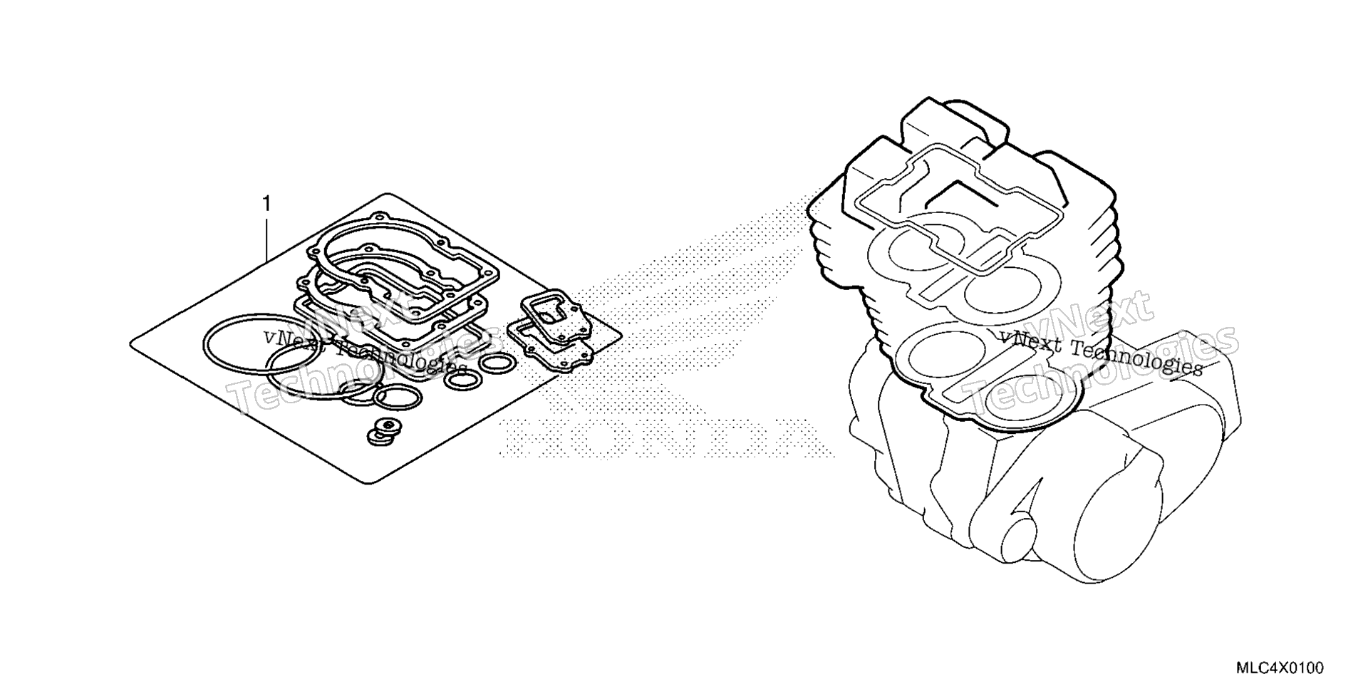 GASKET комплект A