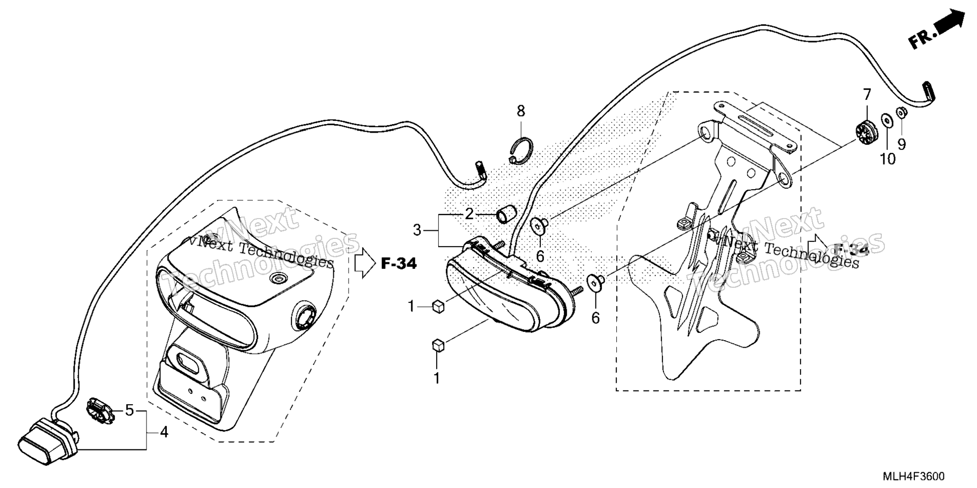 Задний фонарь / LICENSE LIGHT