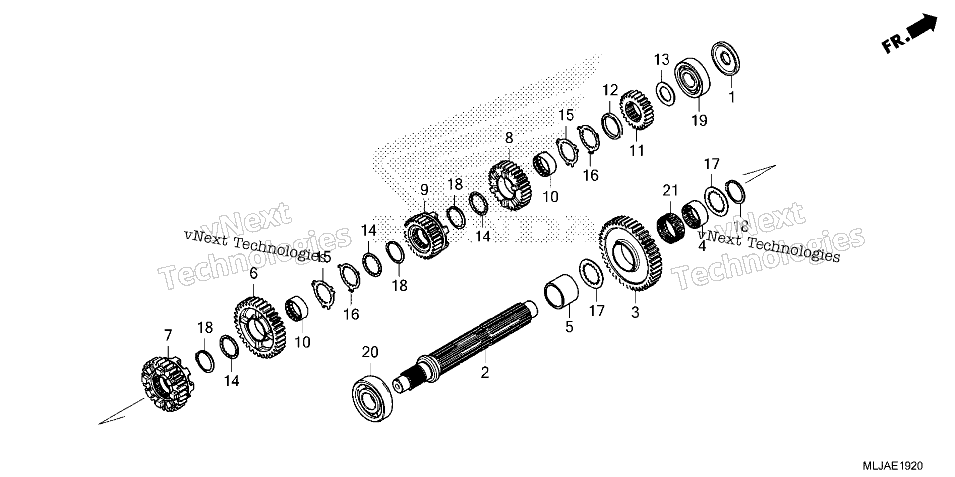 Трансмиссия (COUNTERSHAFT)