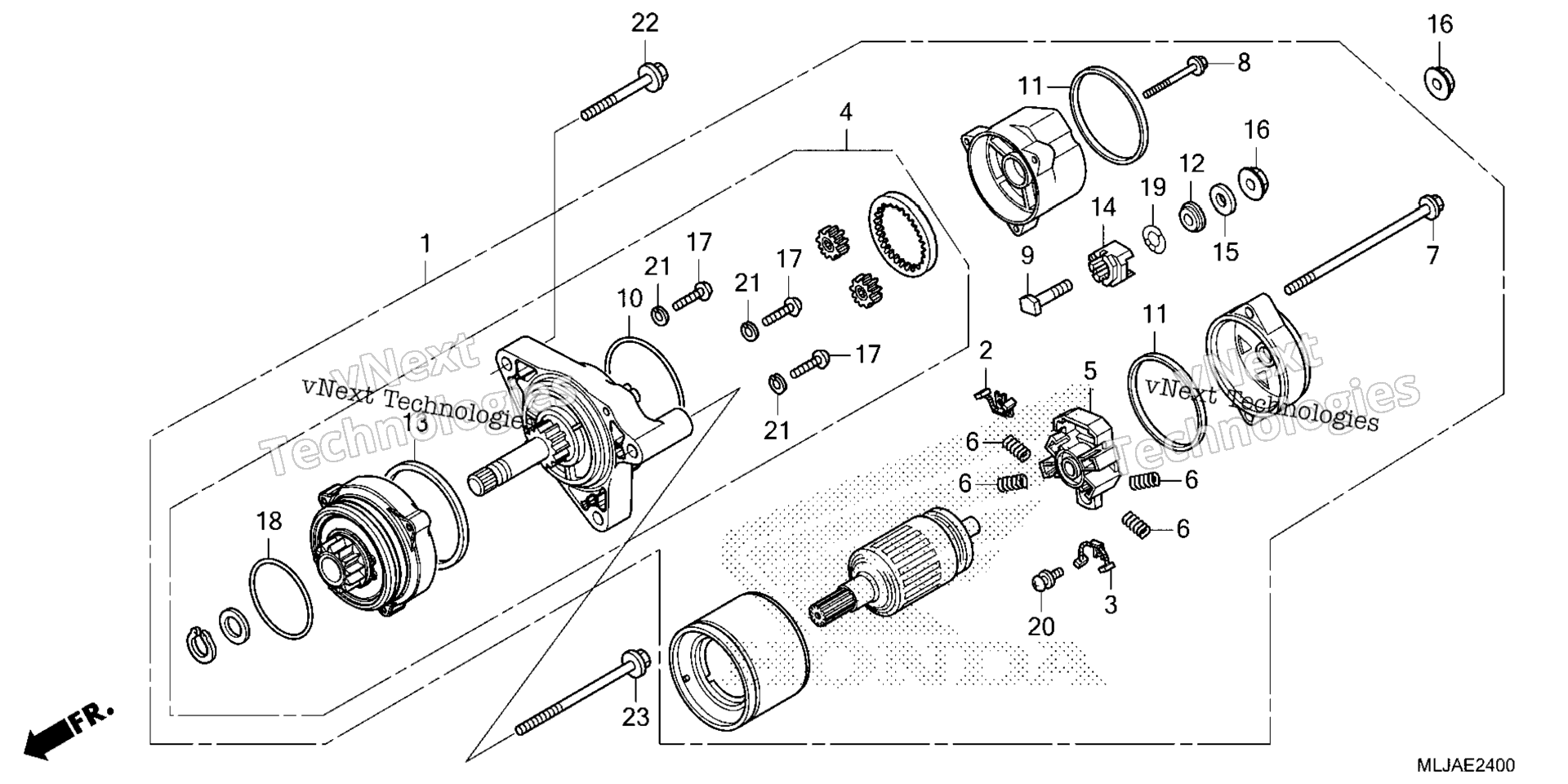 Задняя передача MOTOR