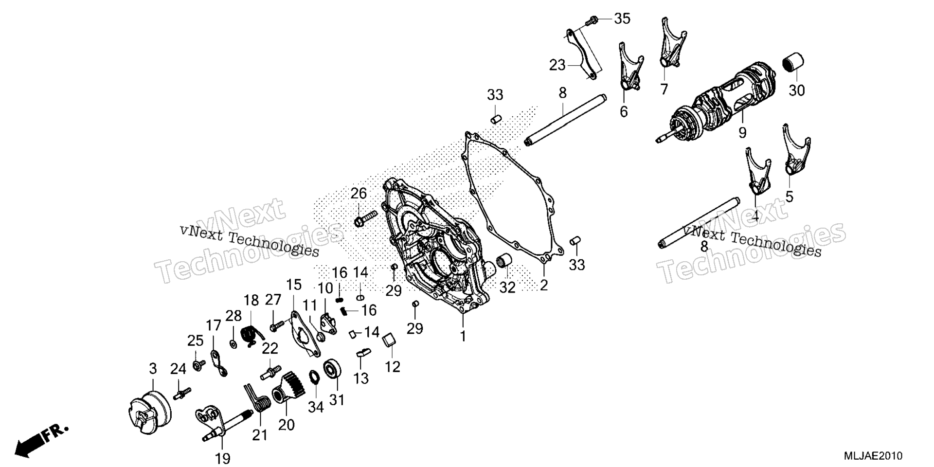 SHIFT DRUM / SHIFT вилка (DCT)