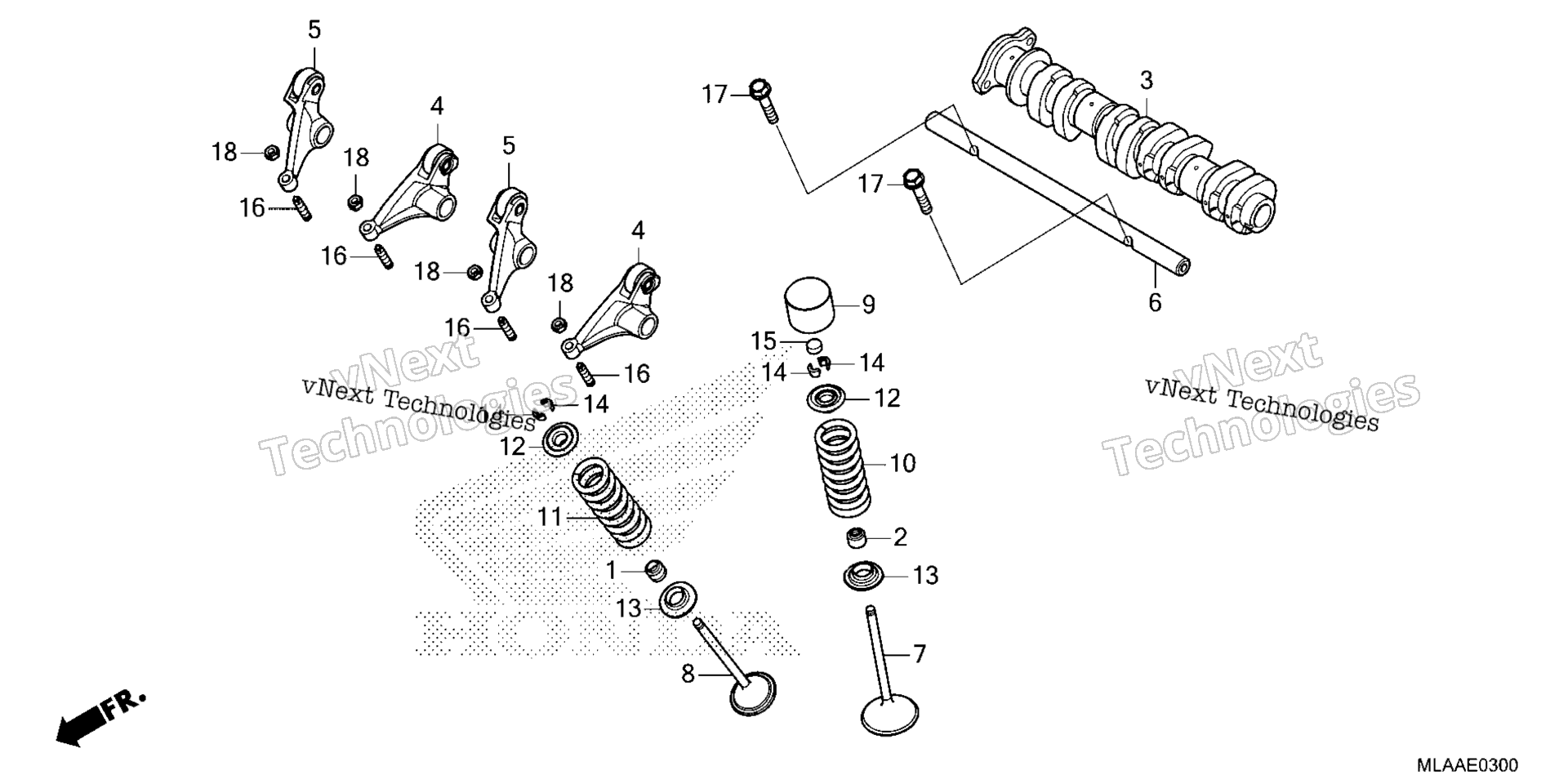 CAMSHAFT / клапан