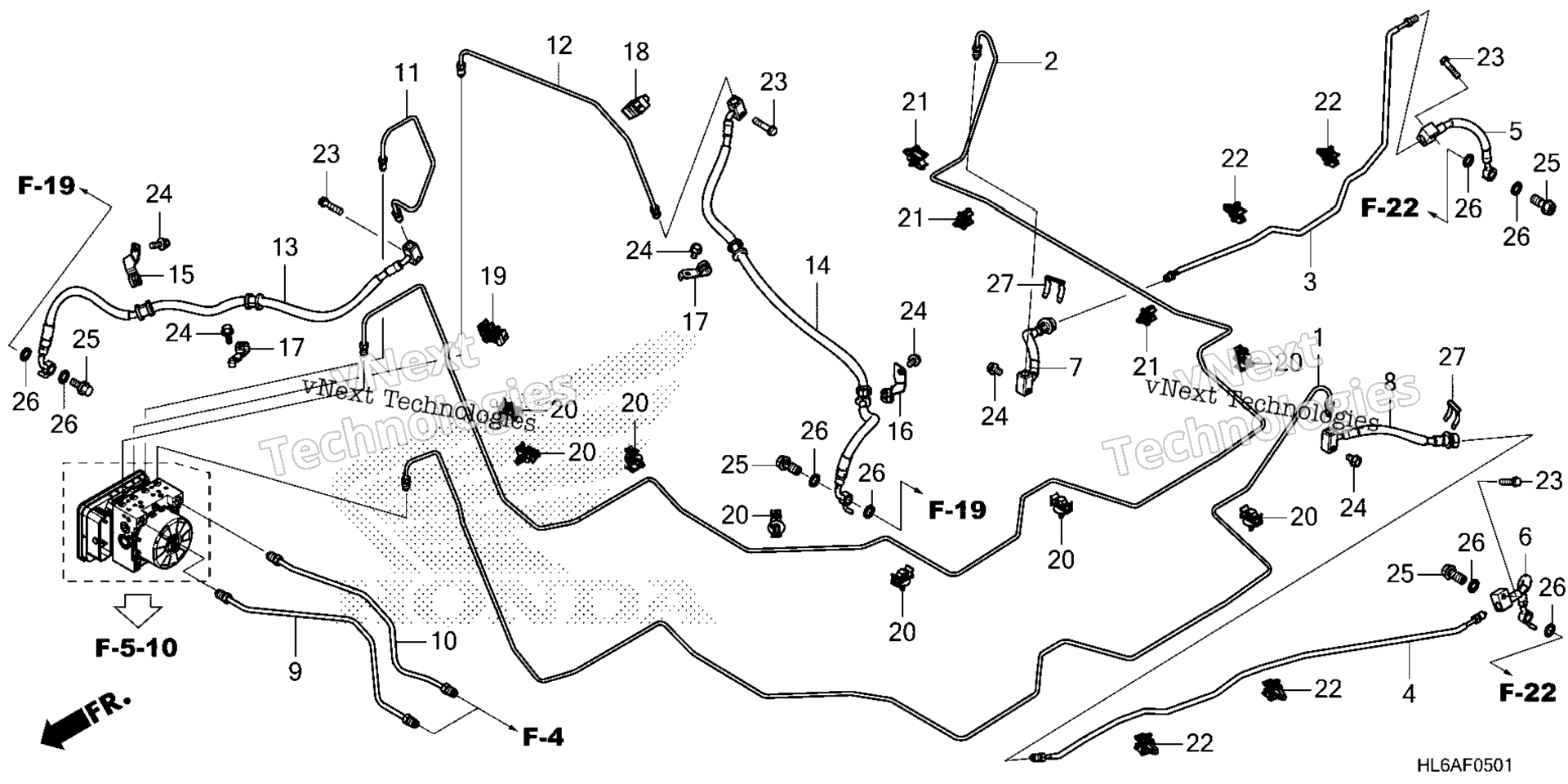 Тормоз PIPE / BRAKE HOSE (2)