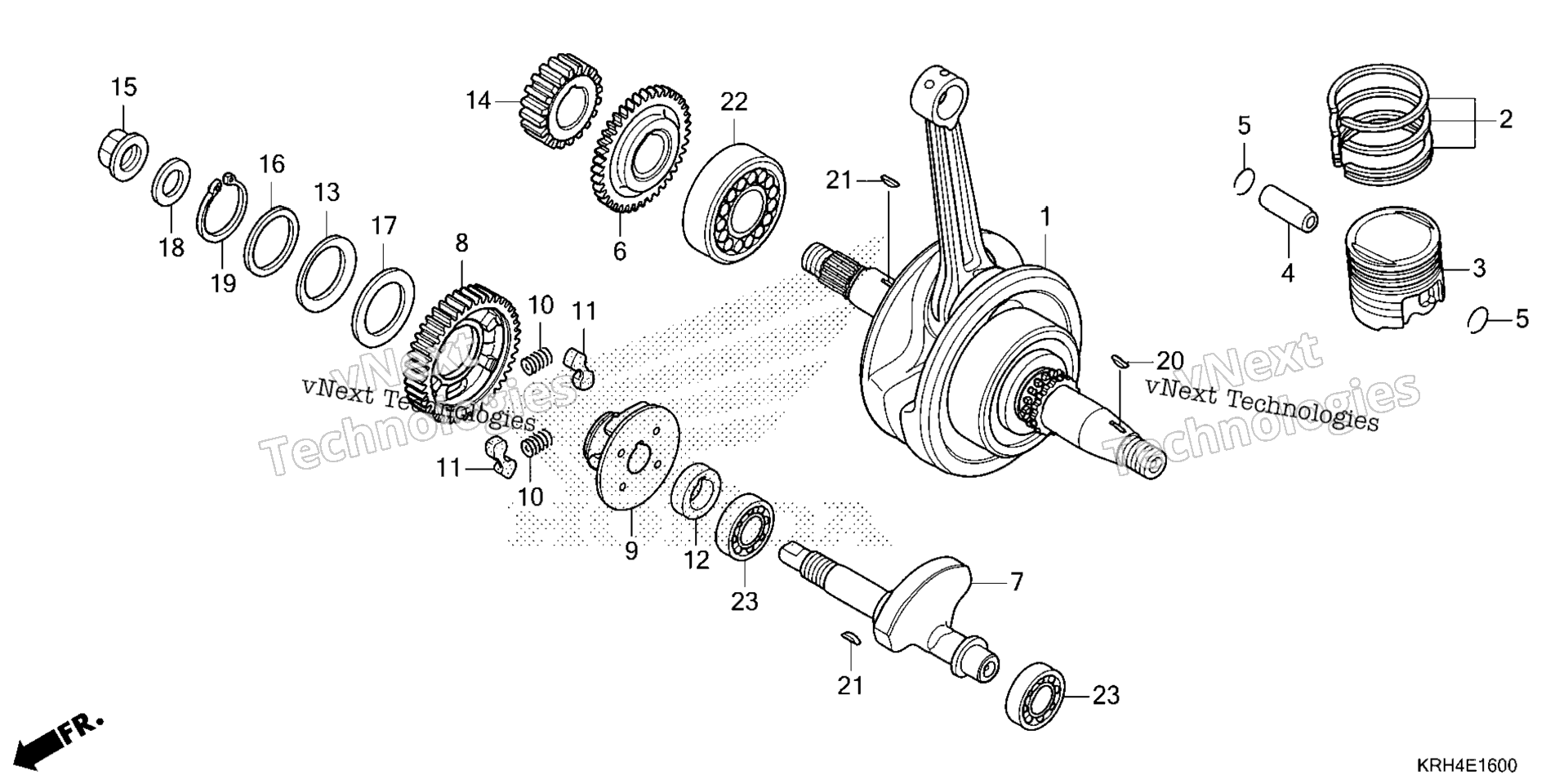 Коленчатый вал / PISTON