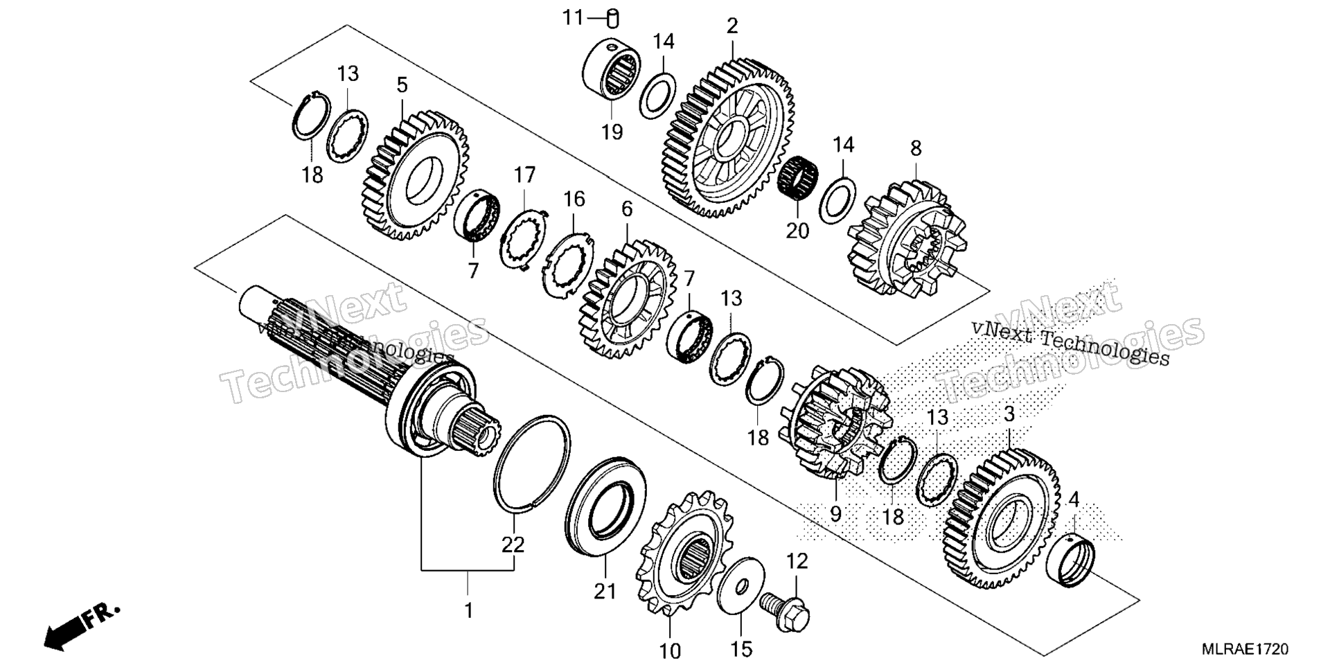 Трансмиссия (COUNTERSHAFT)