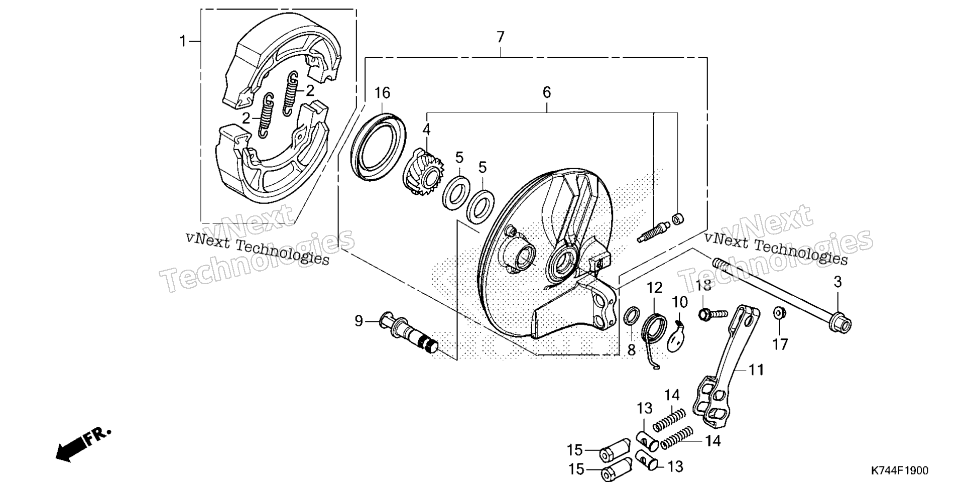 Передняя часть BRAKE PANEL