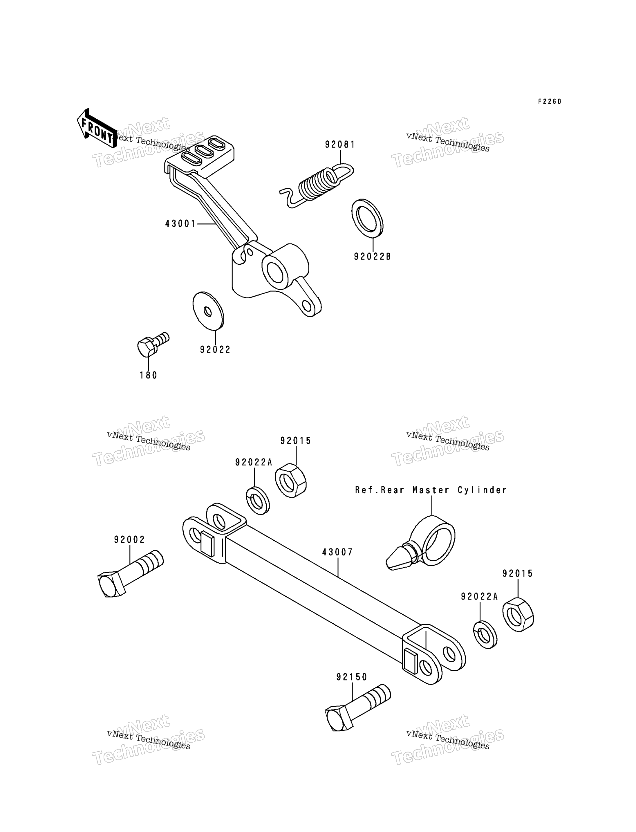 Тормоз Pedal/Torque Link