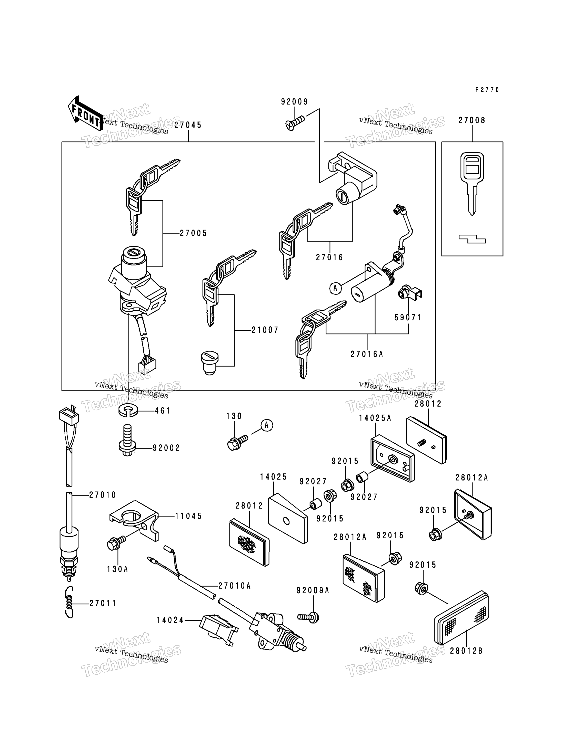 Система зажигания Switch/Locks/Reflectors