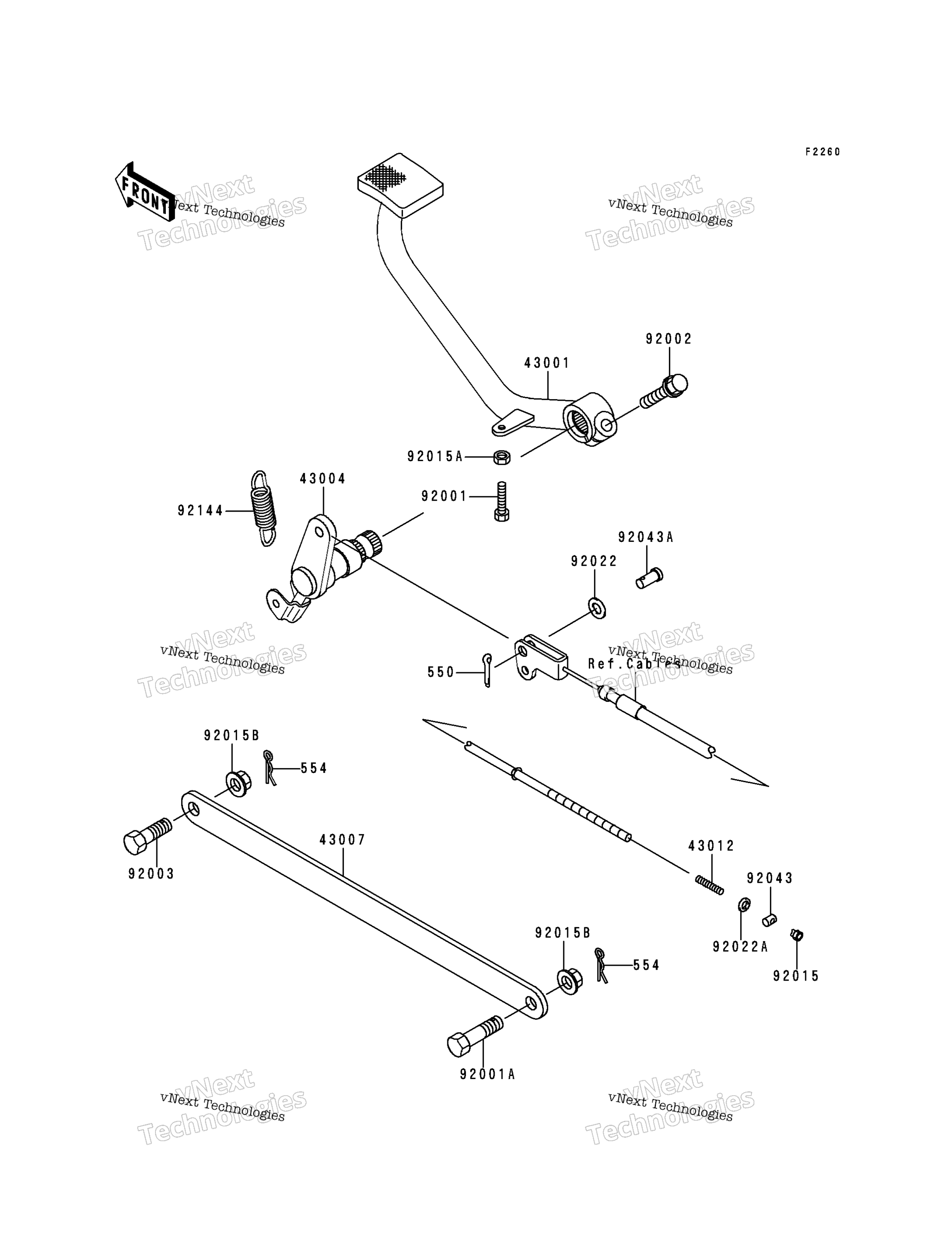 Тормоз Pedal/Torque Link