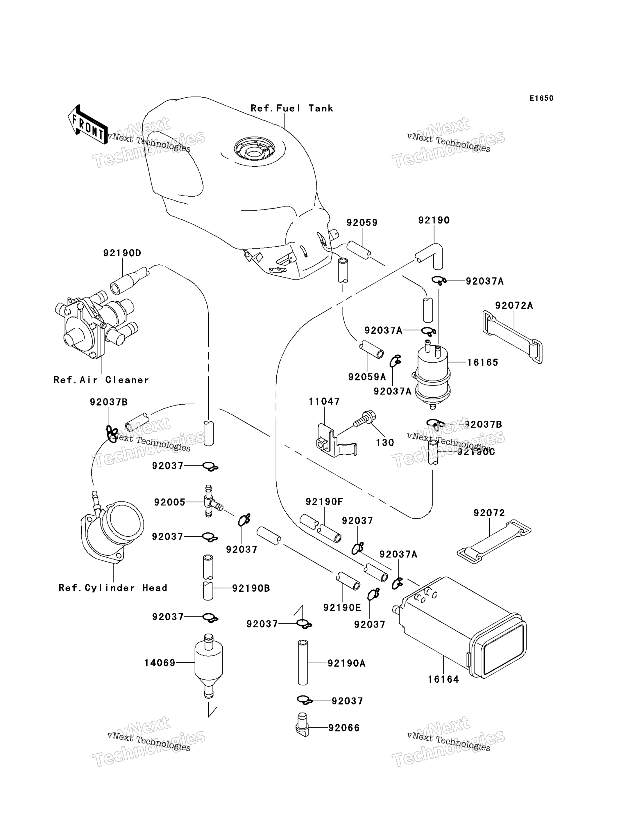 топливный Evaporative System (Ca)