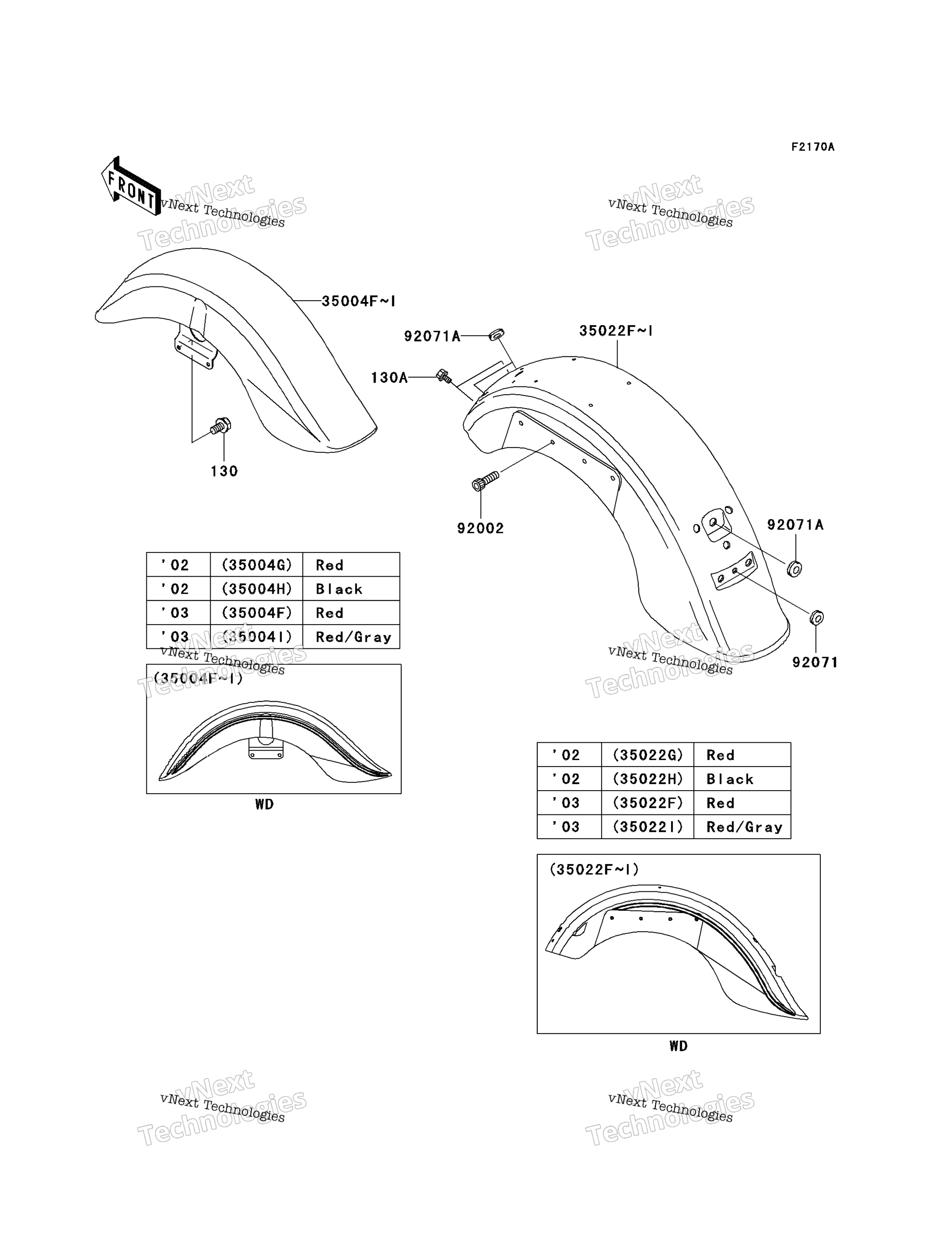 Fenders (Vn1500 E5 / E6)